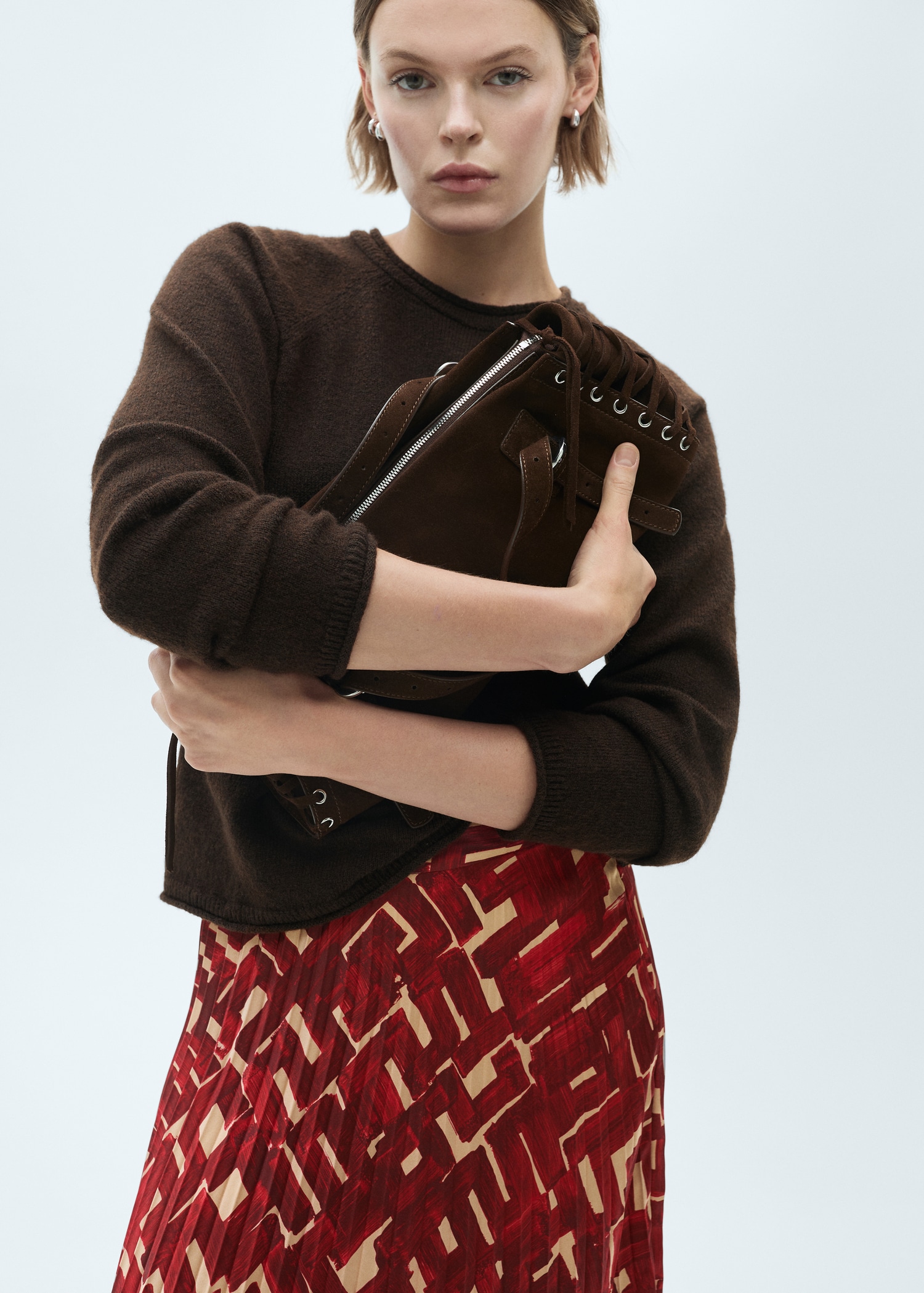 Printed pleated skirt - Details of the article 1