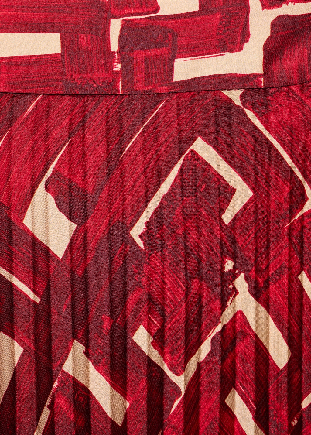 Mango Printed pleated skirt thumbnail