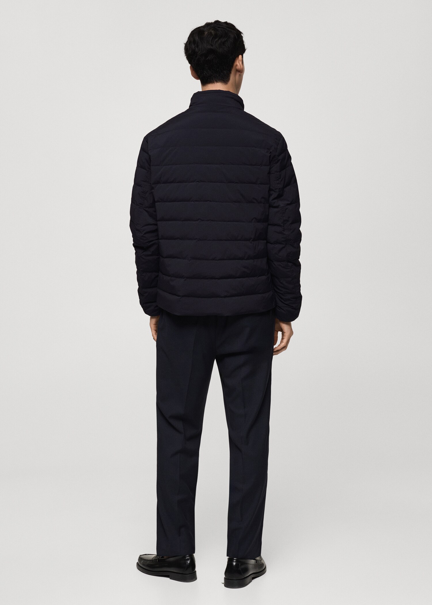 Chaqueta acolchada relleno plumas - Reverso del artículo