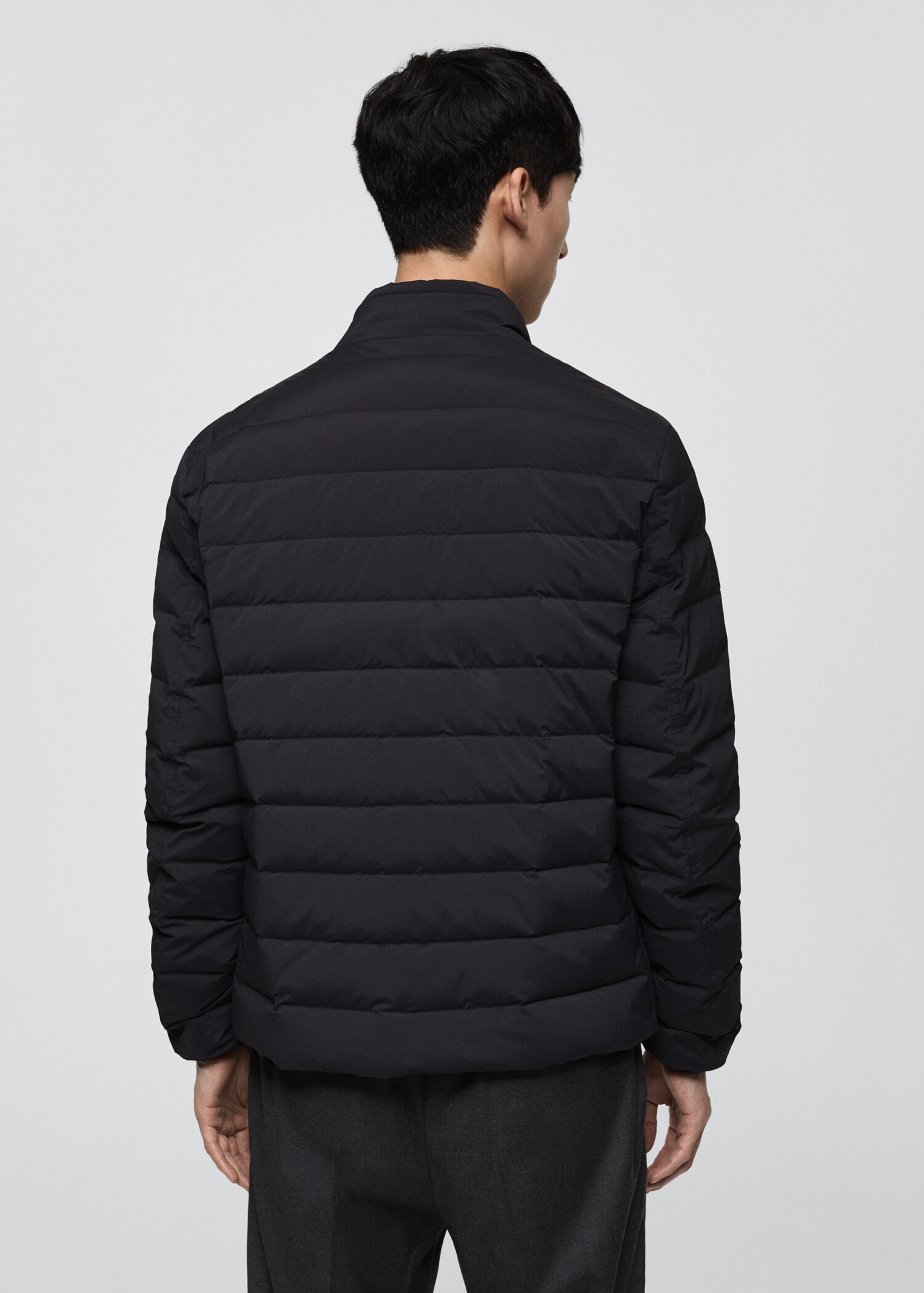 Chaqueta acolchada relleno plumas - Reverso del artículo