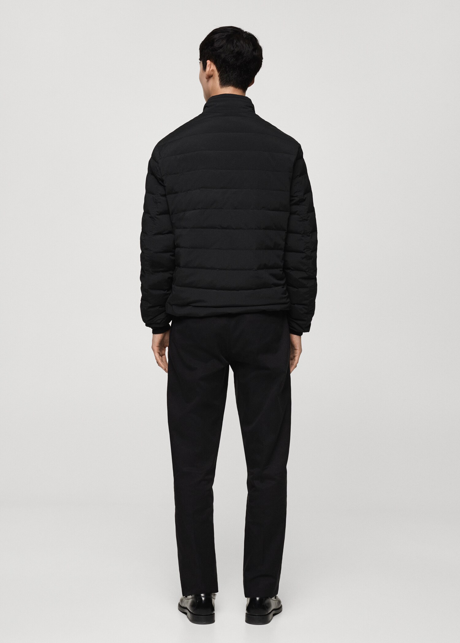 Chaqueta acolchada relleno plumas - Reverso del artículo