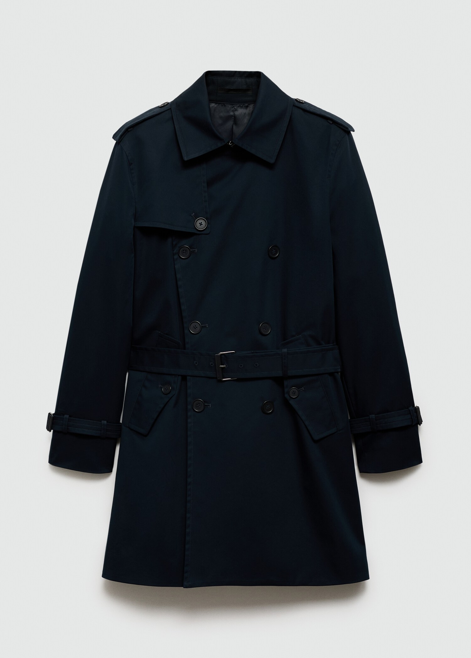 Water-repellent belted trench coat - Article without model