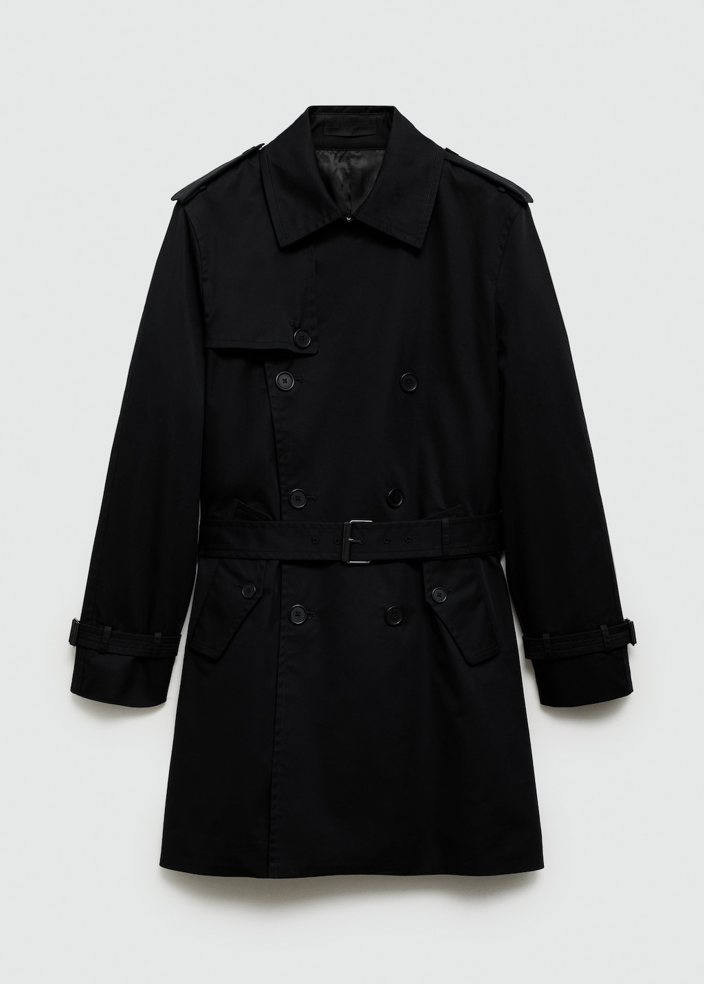 Mango black trench coat 2025