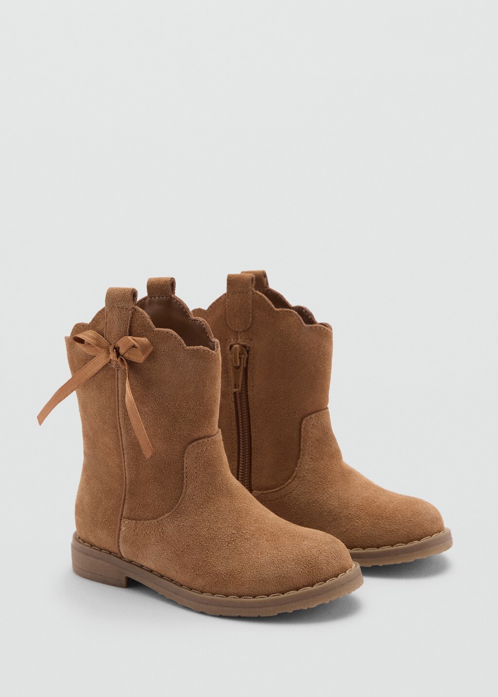 Leather cowboy ankle boots Kids MANGO Azerbaijan