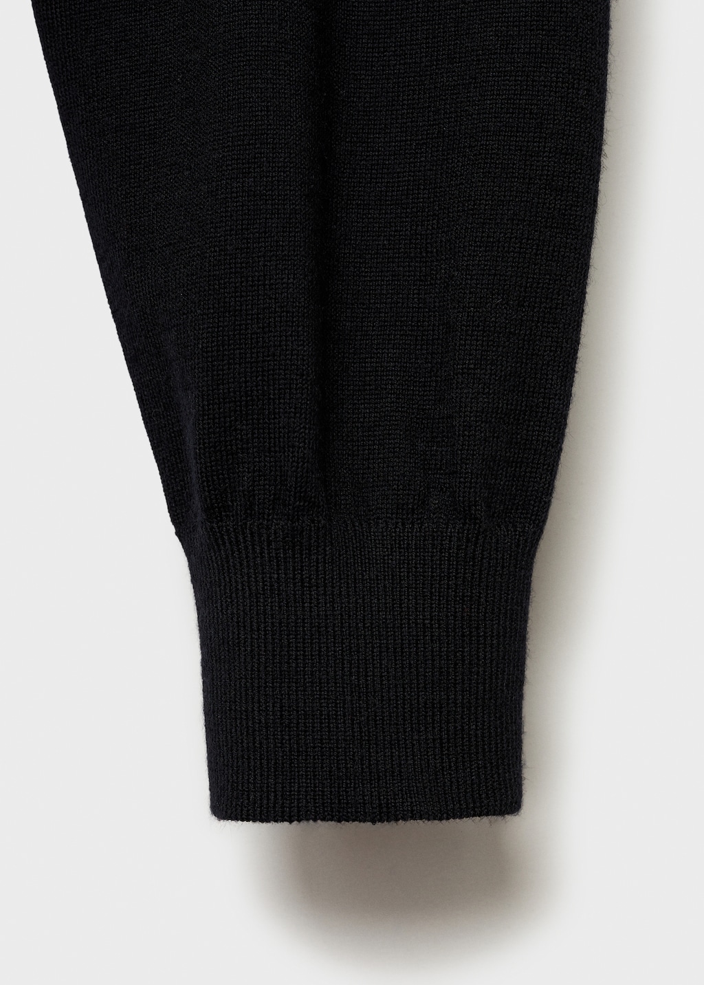 Black wool v neck sweater deals