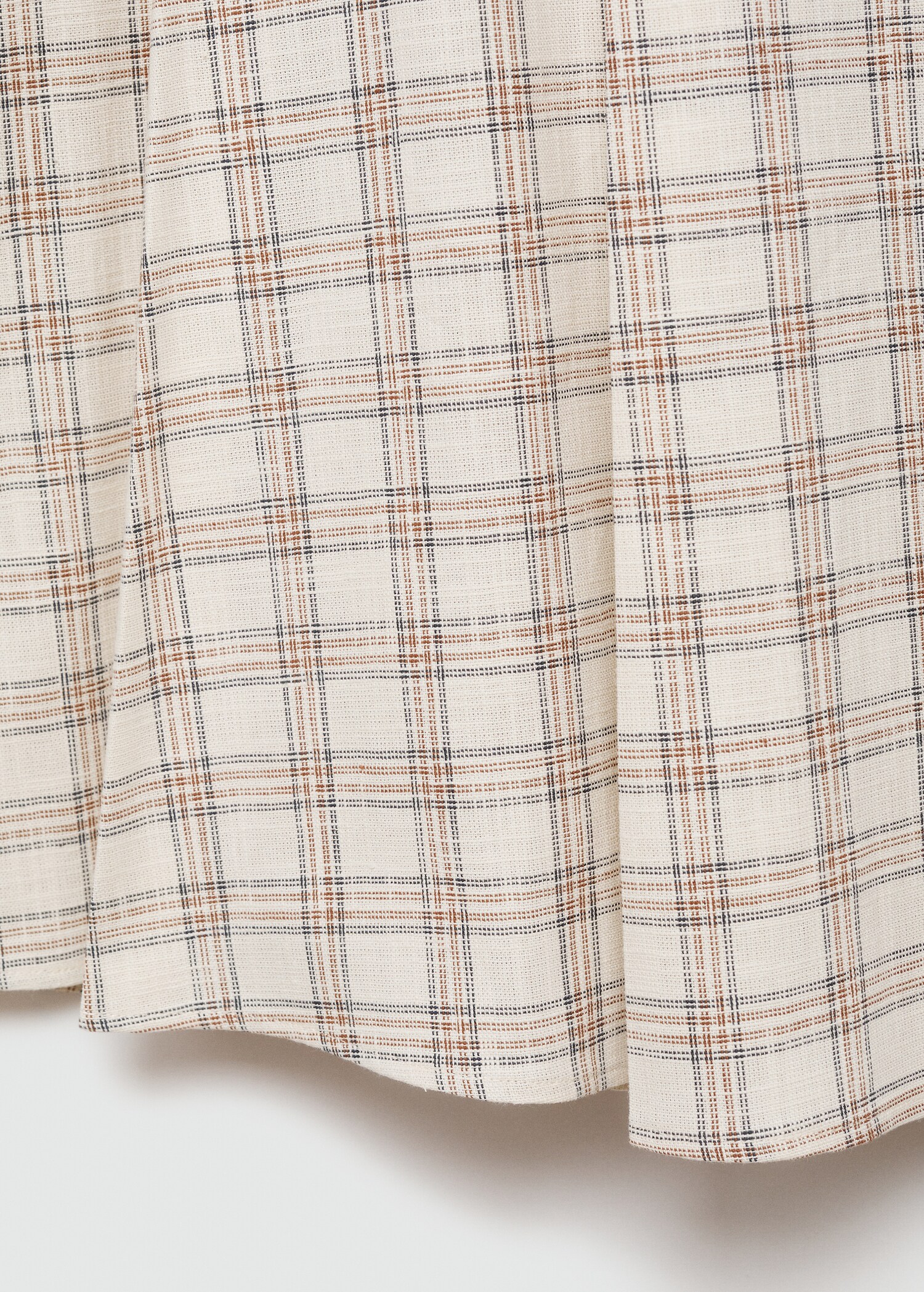 Check flared skirt - Details of the article 8