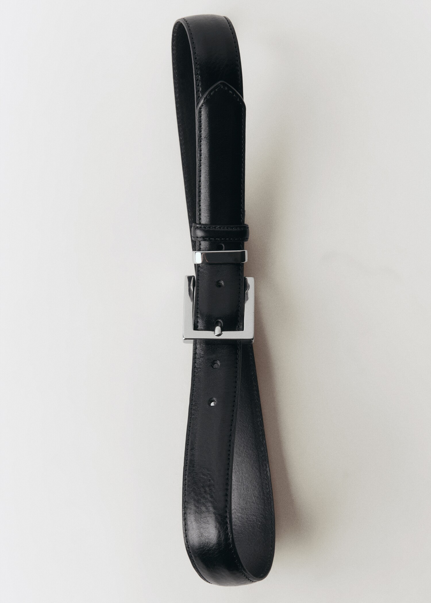 Leather belt with square buckle - Details of the article 2