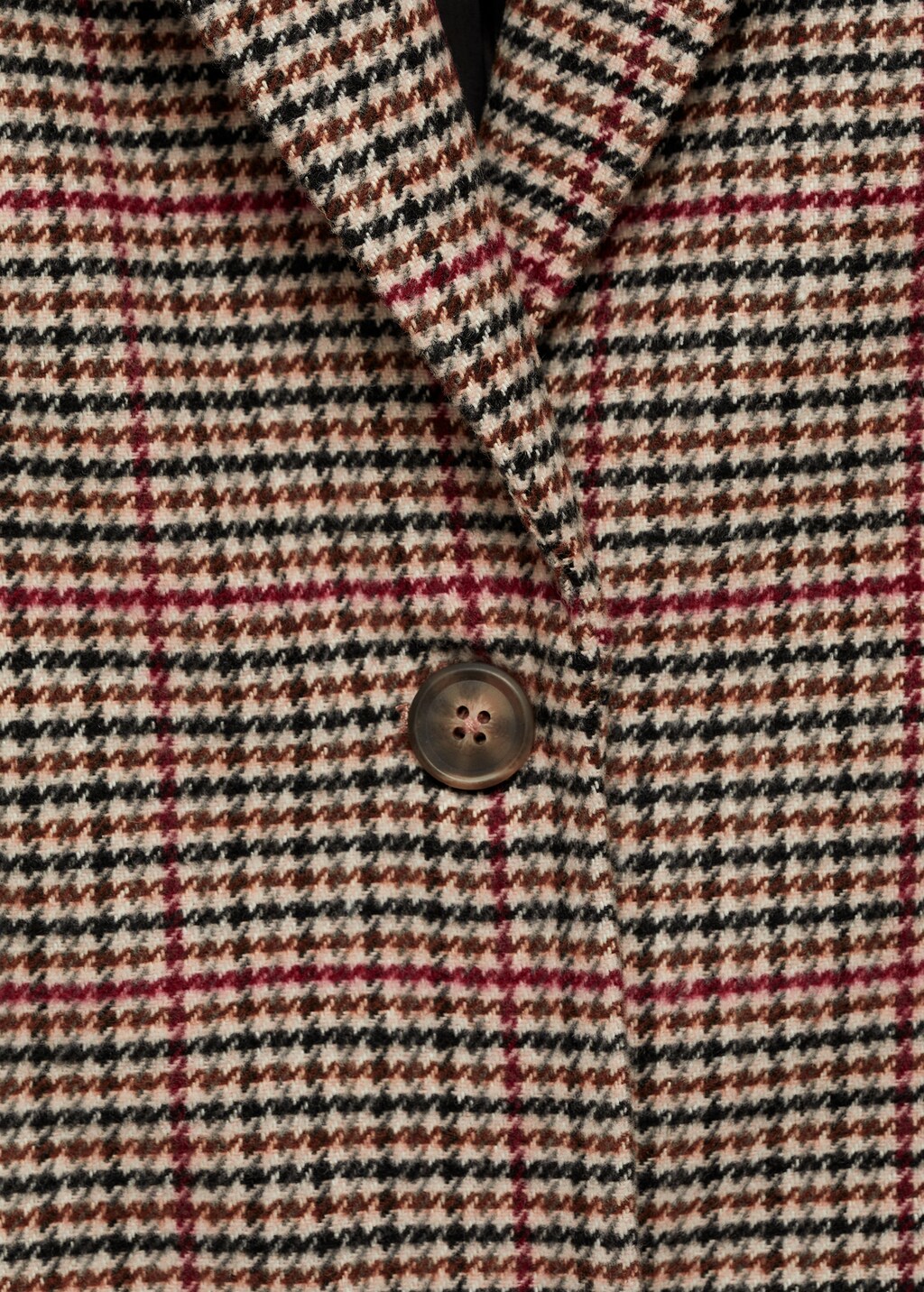Houndstooth coat - Teen | MANGO USA