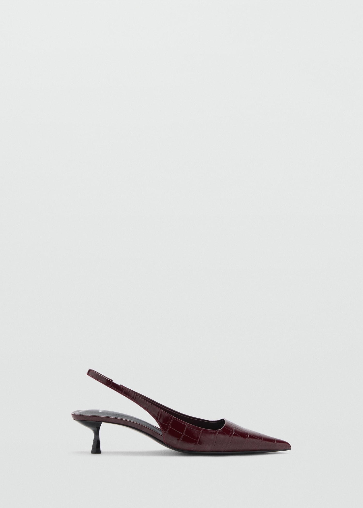 Crocodrile kitten-heel shoes - Article without model