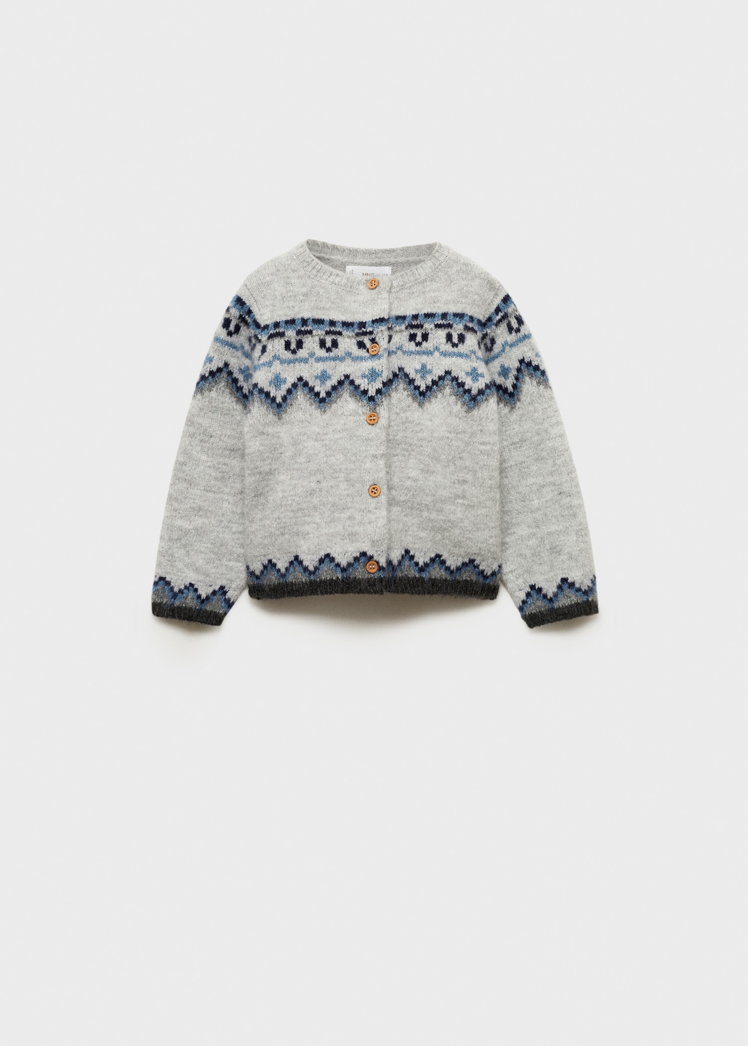 Cardigan maille jacquard