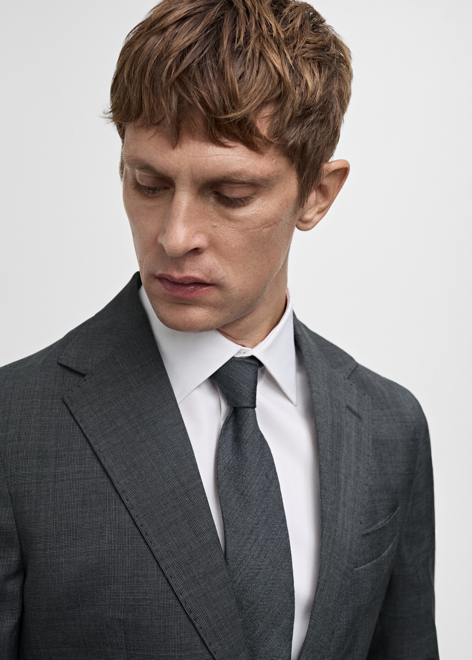 Venecia 100% virgin wool Prince of Wales check suit blazer - Details of the article 1