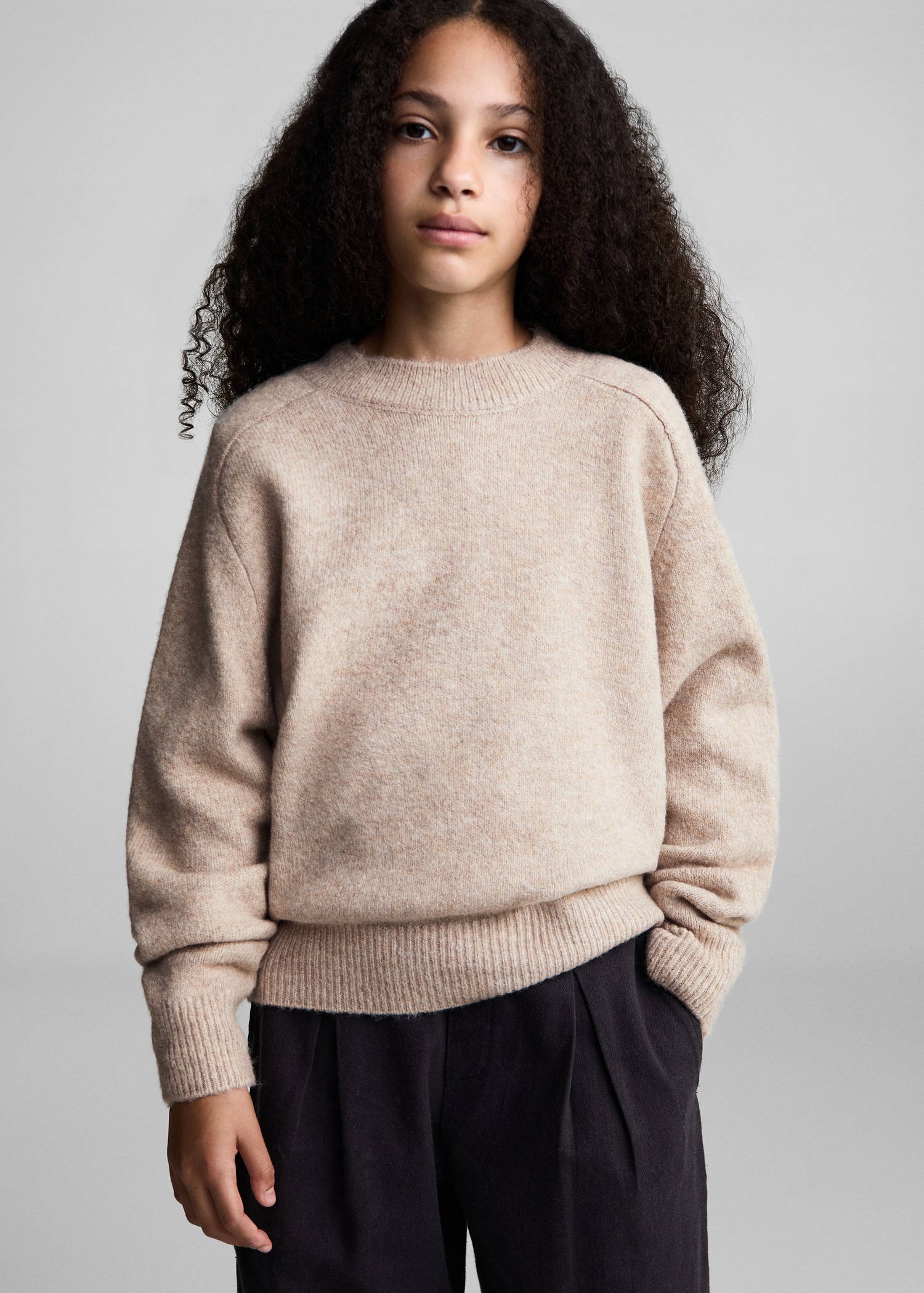 Straight round-neck sweater - Details of the article 4