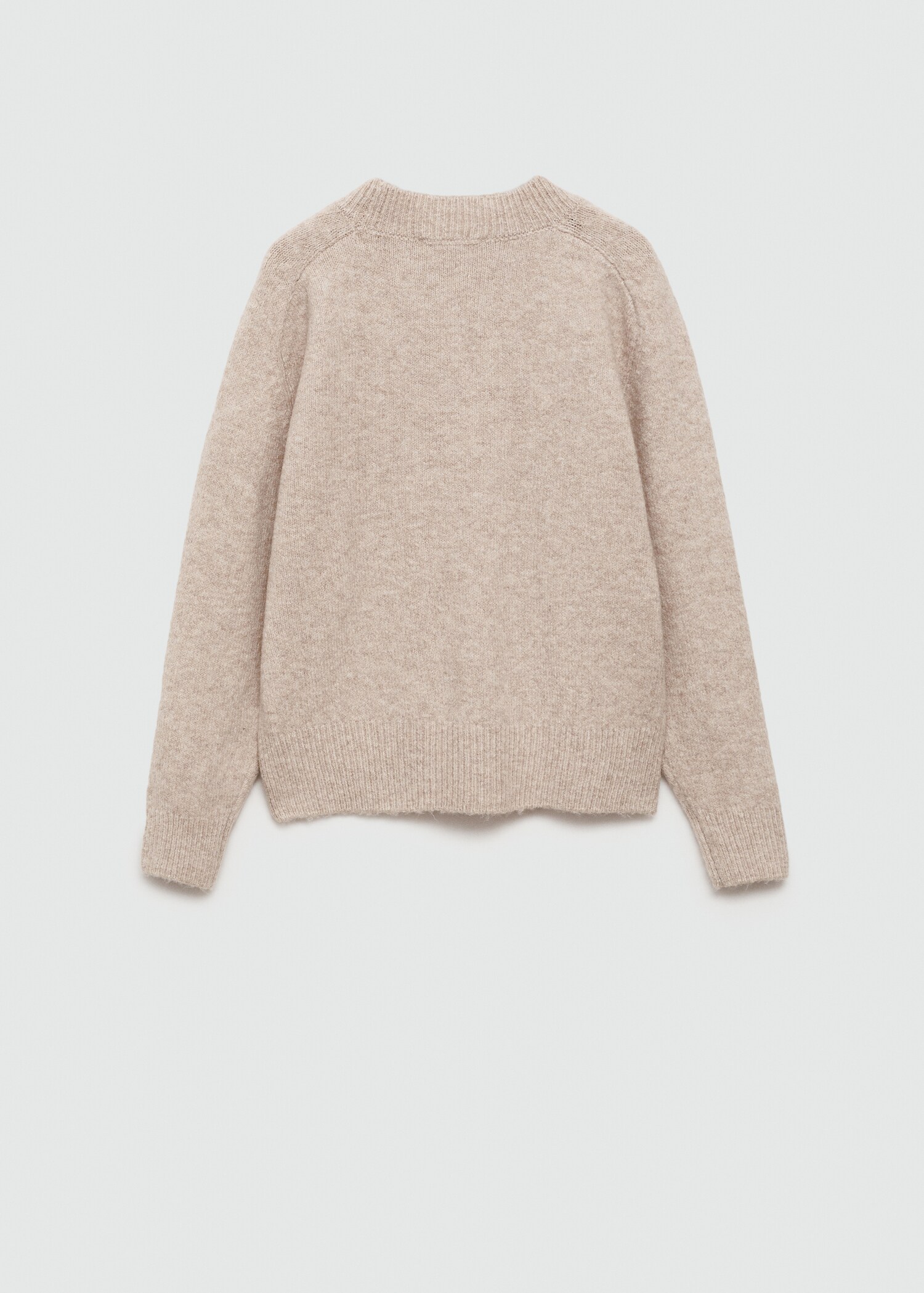 Straight round-neck sweater - Reverse of the article
