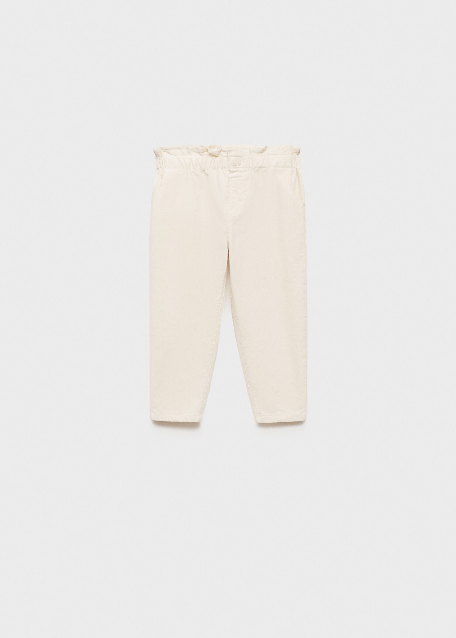 Pantalon velours côtelé paper bag - Article sans modèle