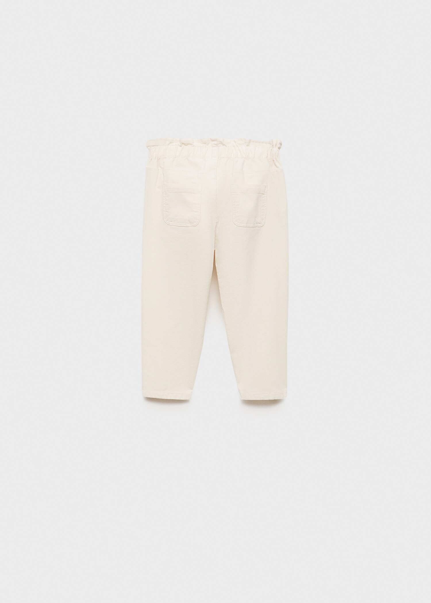 Pantalon velours côtelé paper bag - Verso de l’article