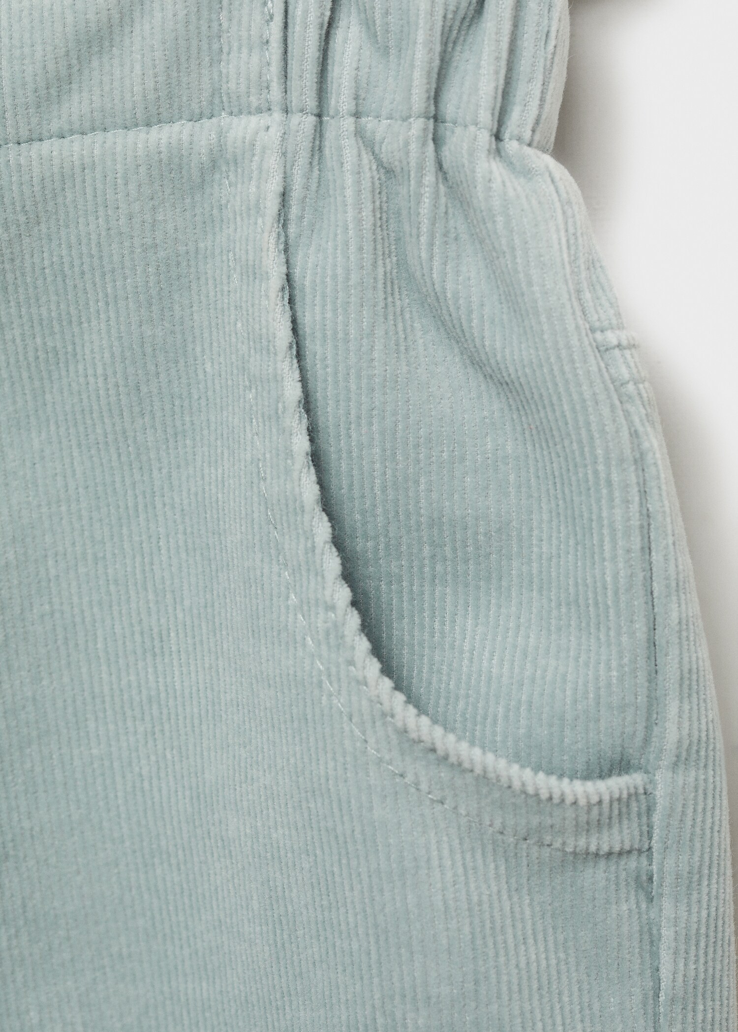 Corduroy paper bag trousers - Details of the article 0