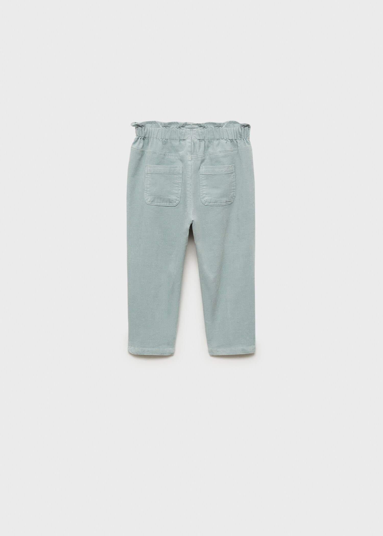 Corduroy paper bag trousers - Reverse of the article
