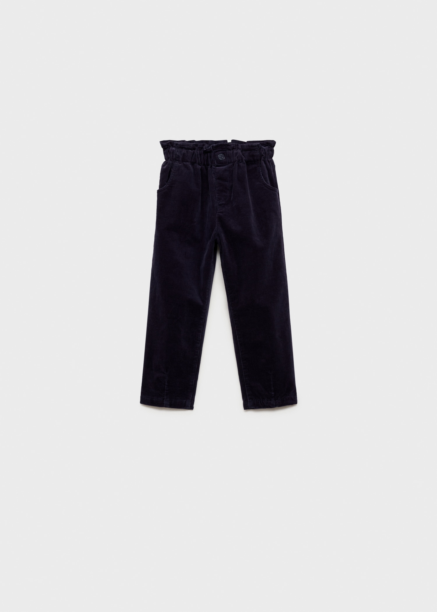 Pantalon velours côtelé paper bag - Article sans modèle