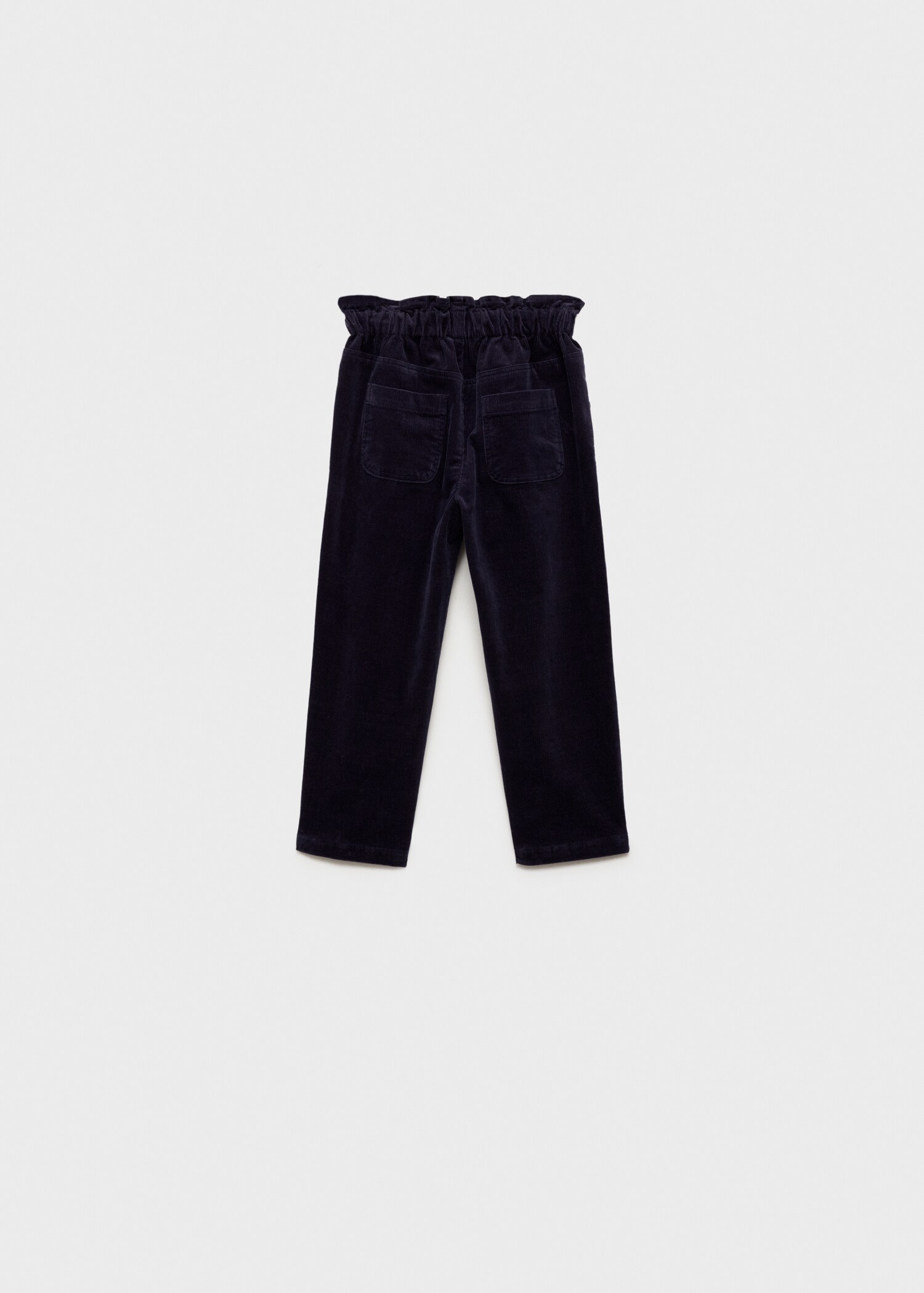 Pantalon velours côtelé paper bag - Verso de l’article