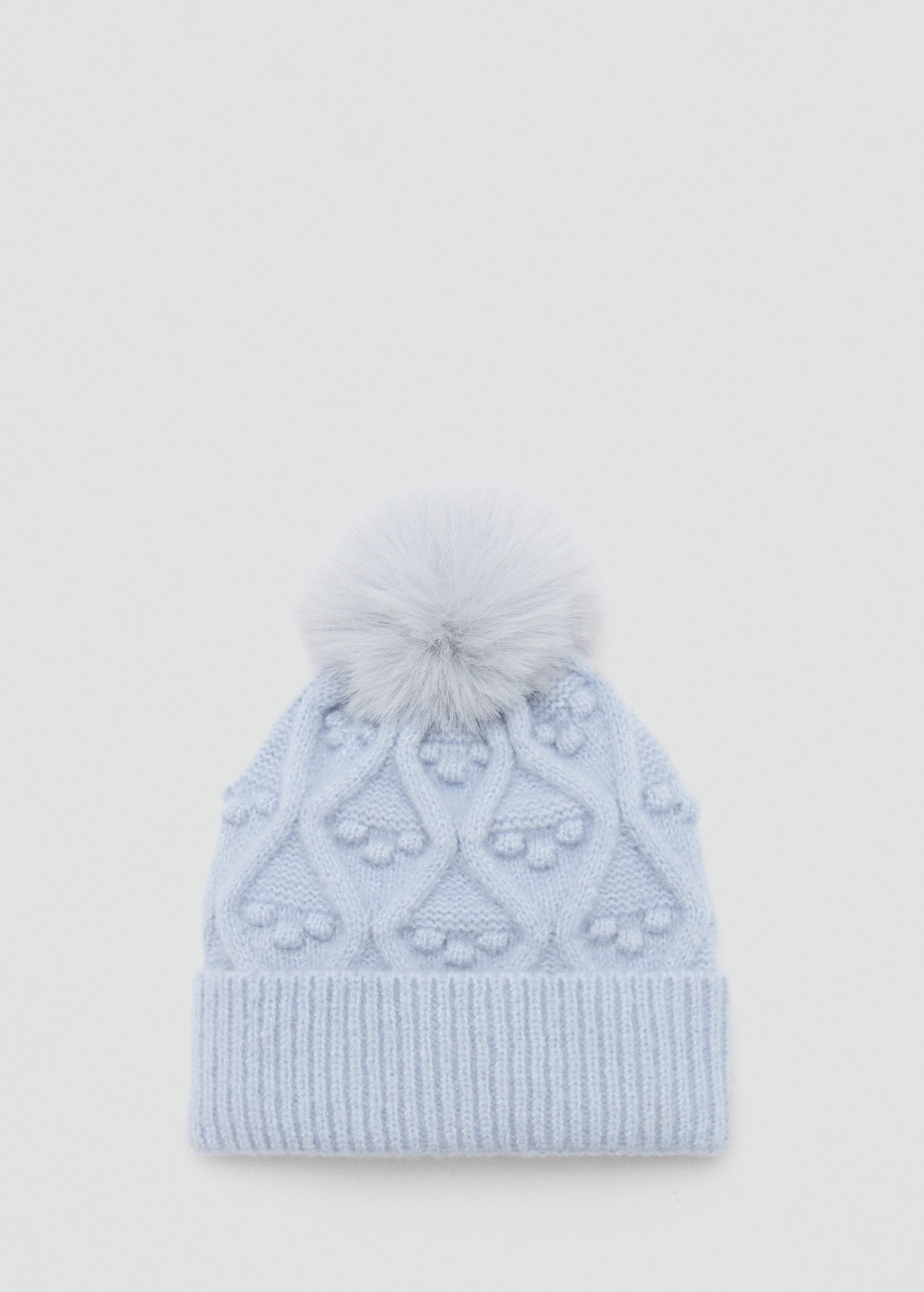 Pom pom cable-knit beanie - Товар без моделі