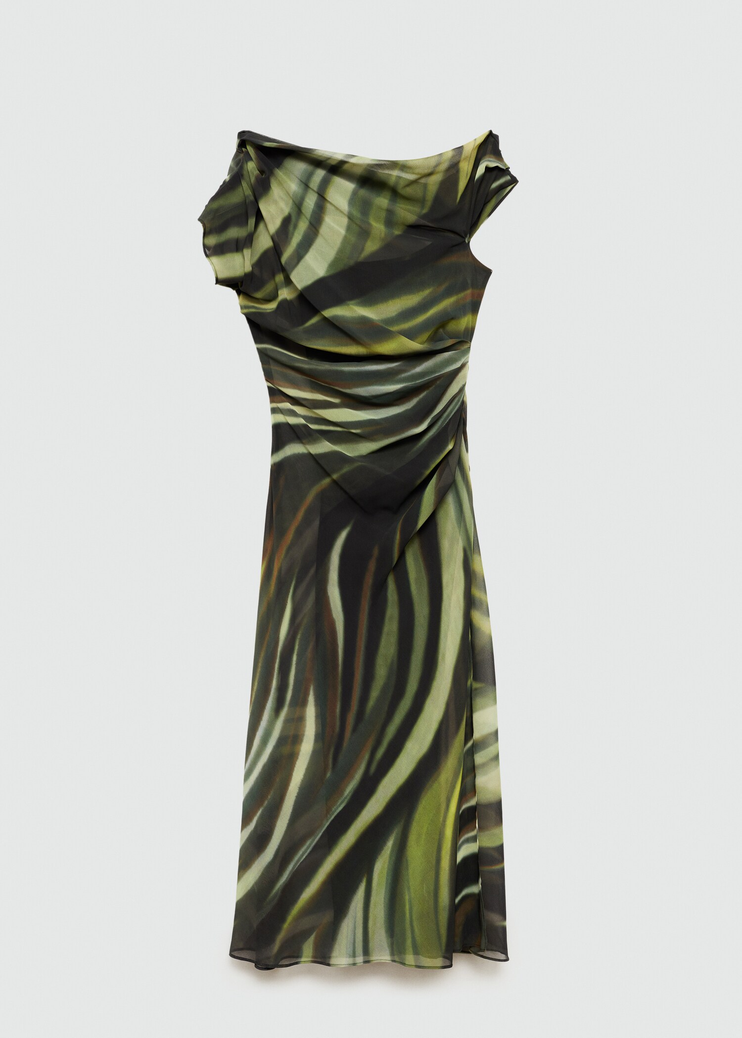 Printed dress with draped detail - Article without model