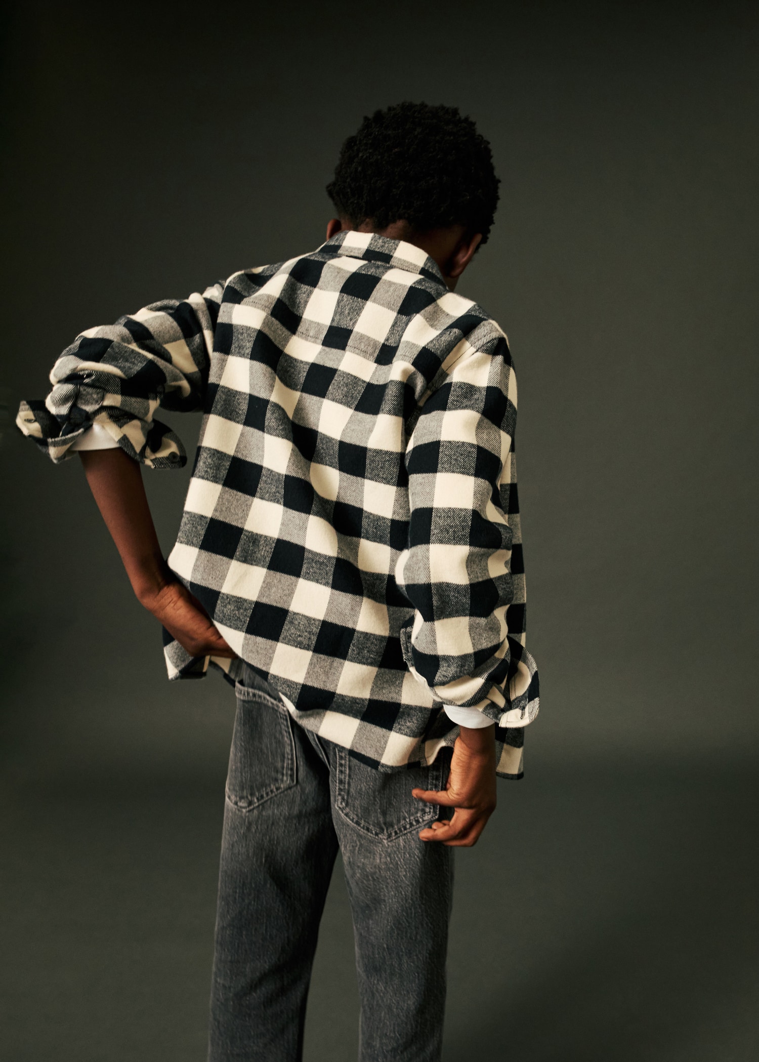 Check cotton shirt - Details of the article 5