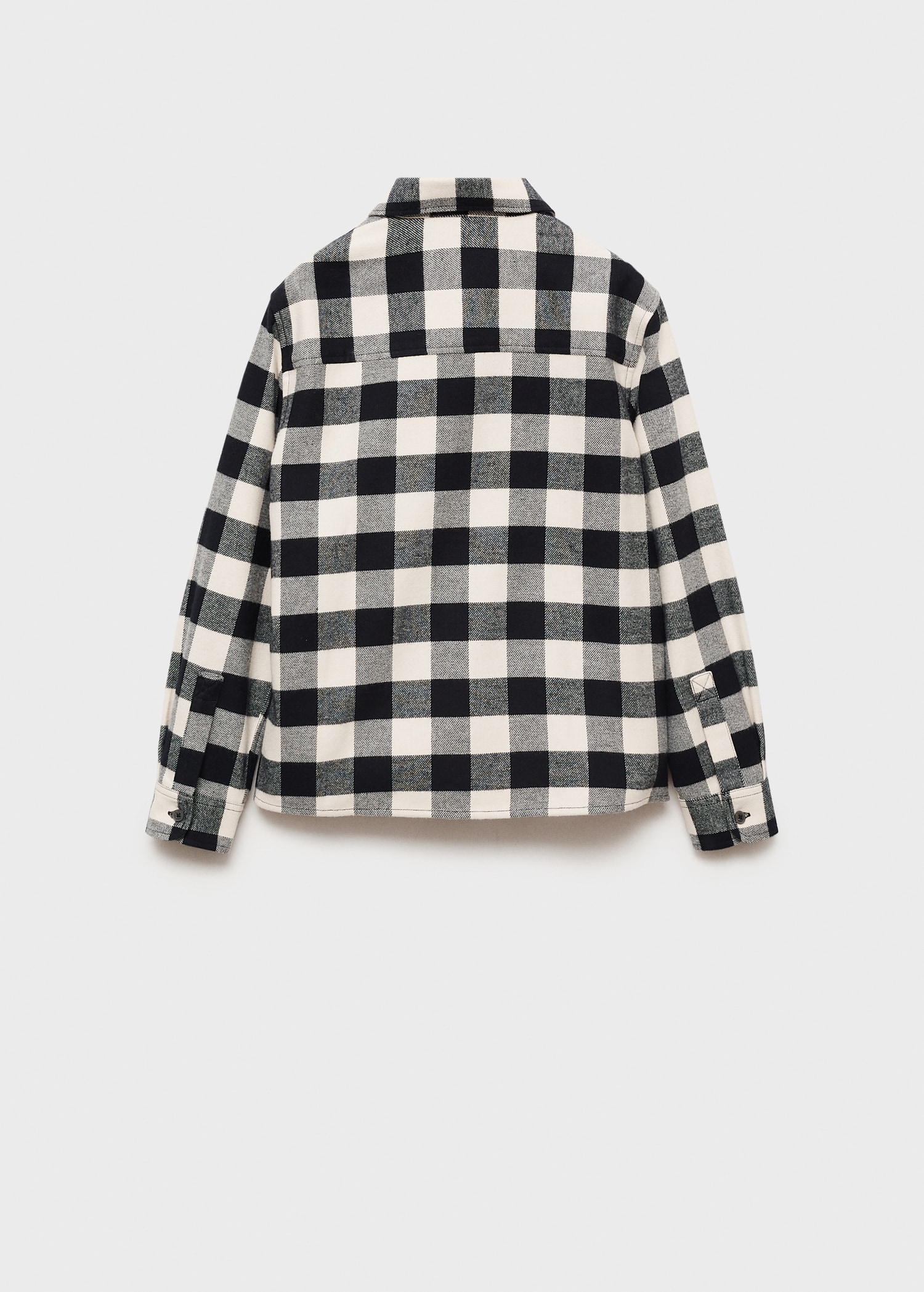 Check cotton shirt - Reverse of the article