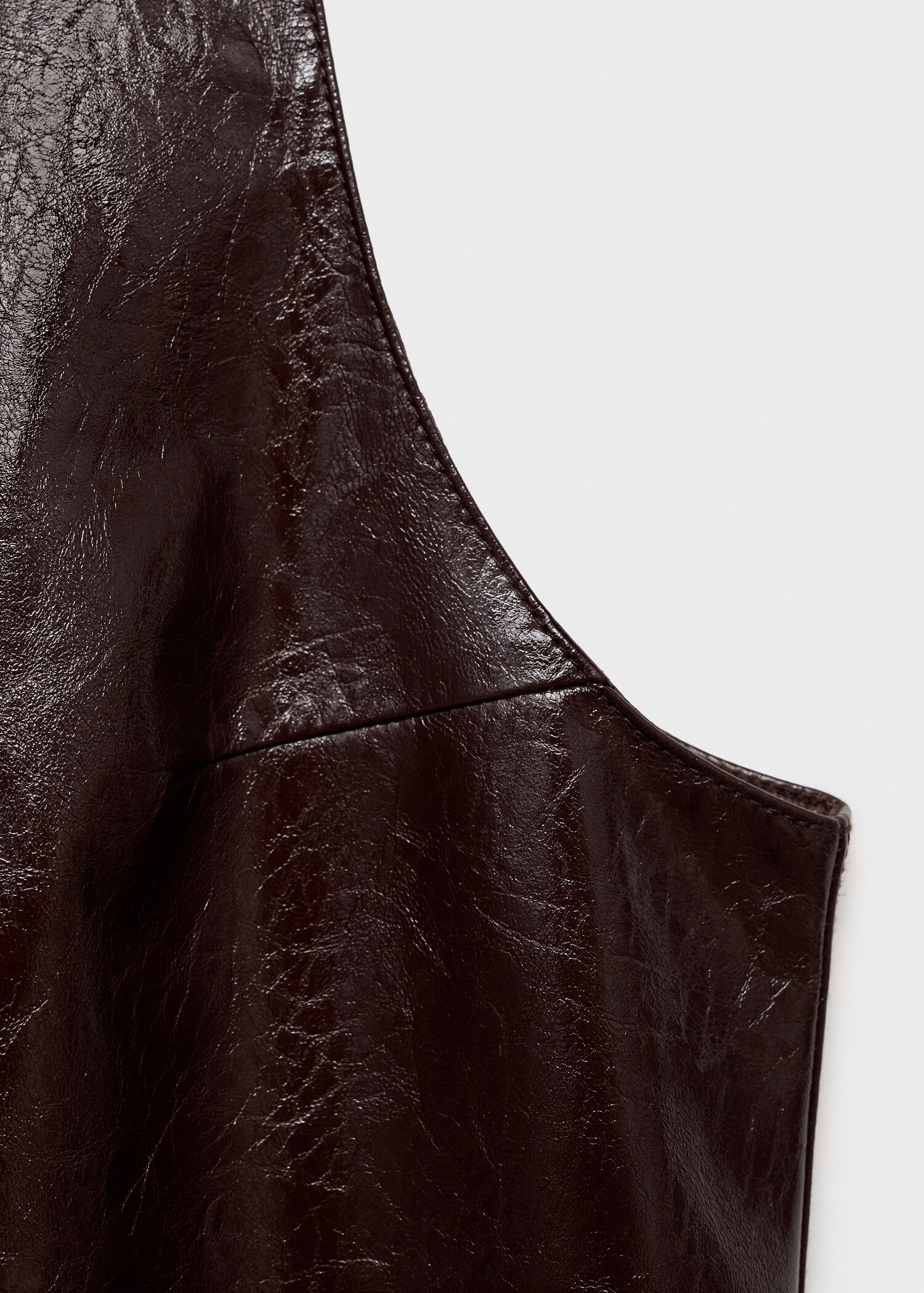 Vestido efecto piel sin mangas - Detalle del artículo 0
