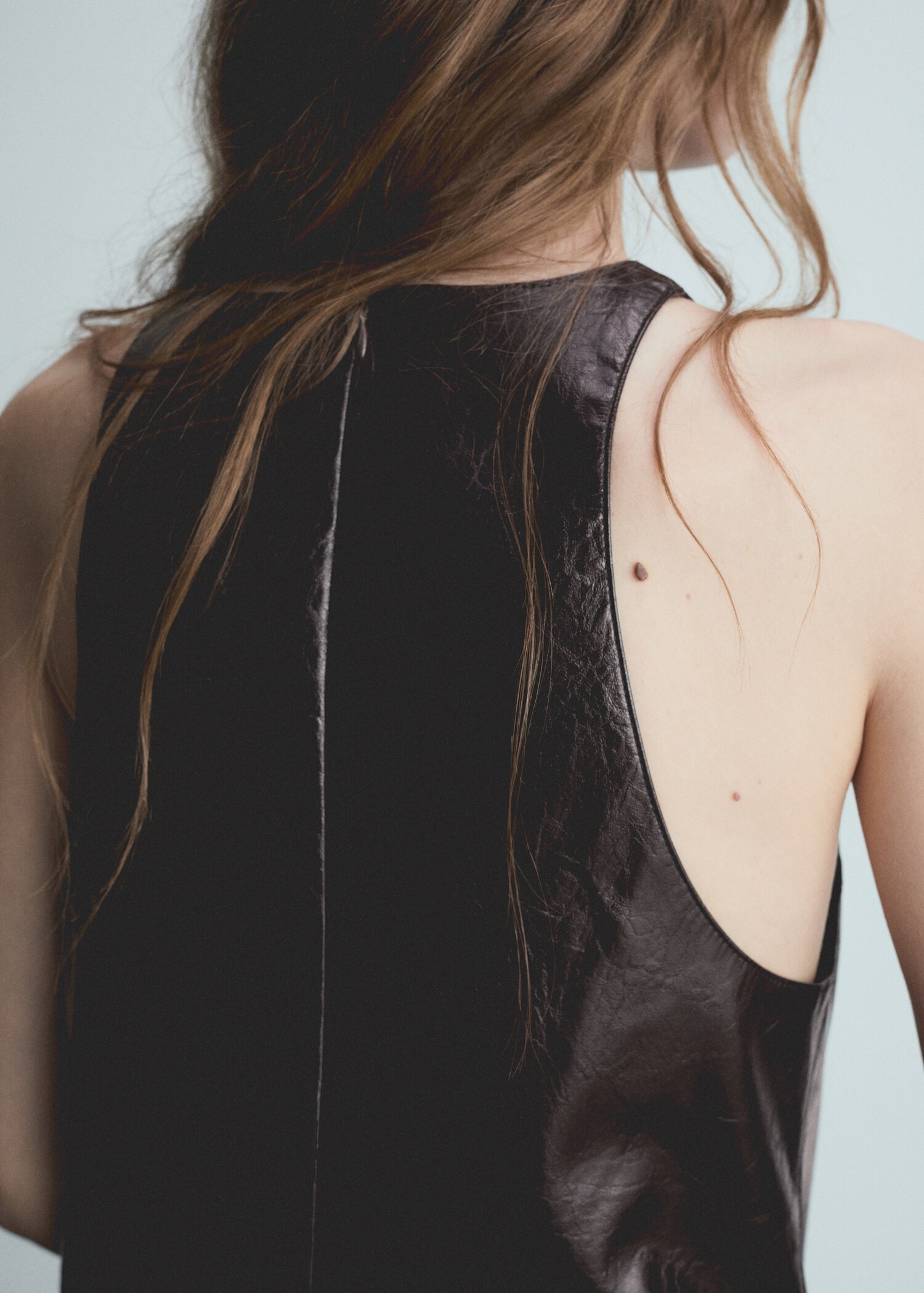 Vestido efecto piel sin mangas - Detalle del artículo 6