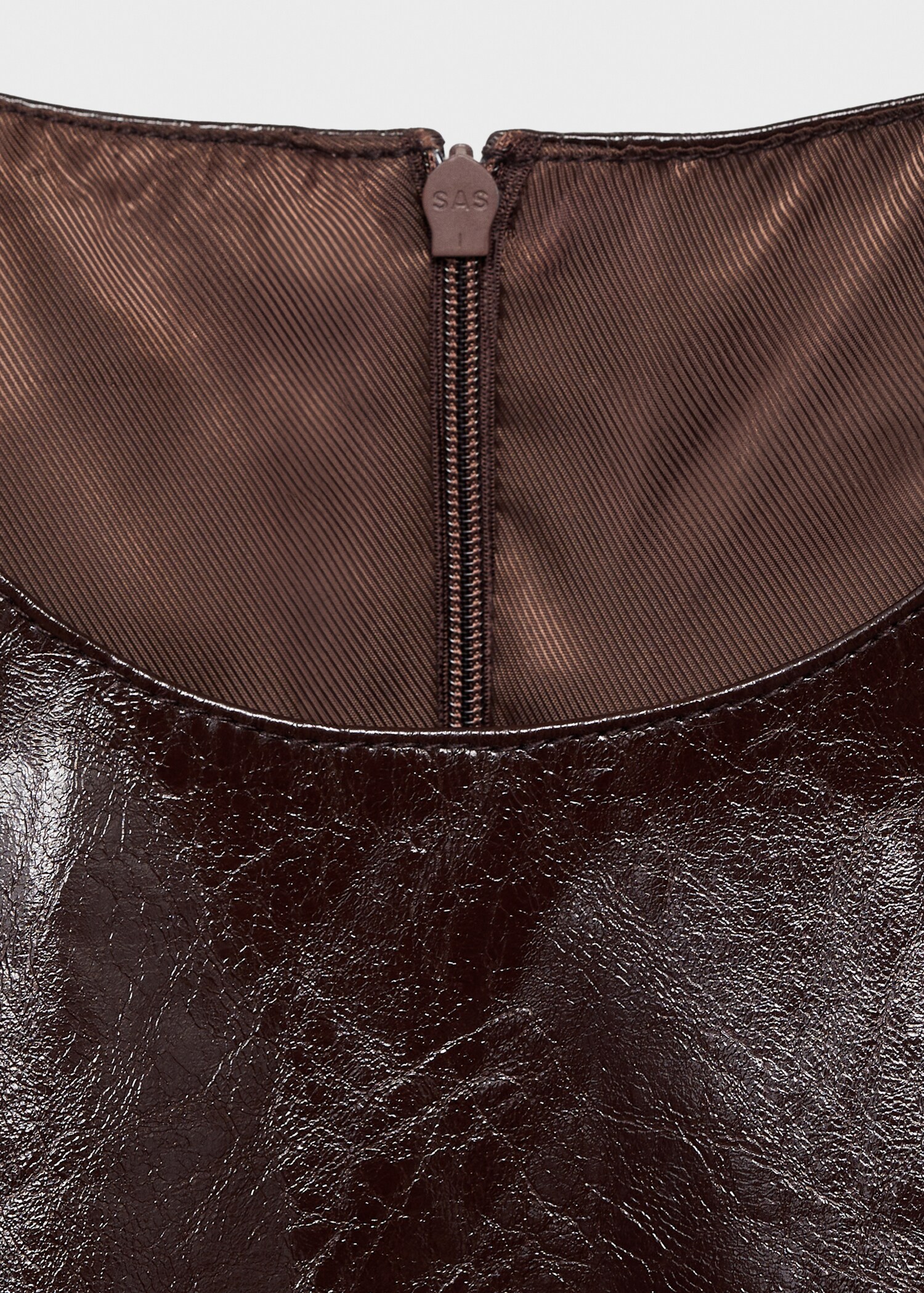 Vestido efecto piel sin mangas - Detalle del artículo 8