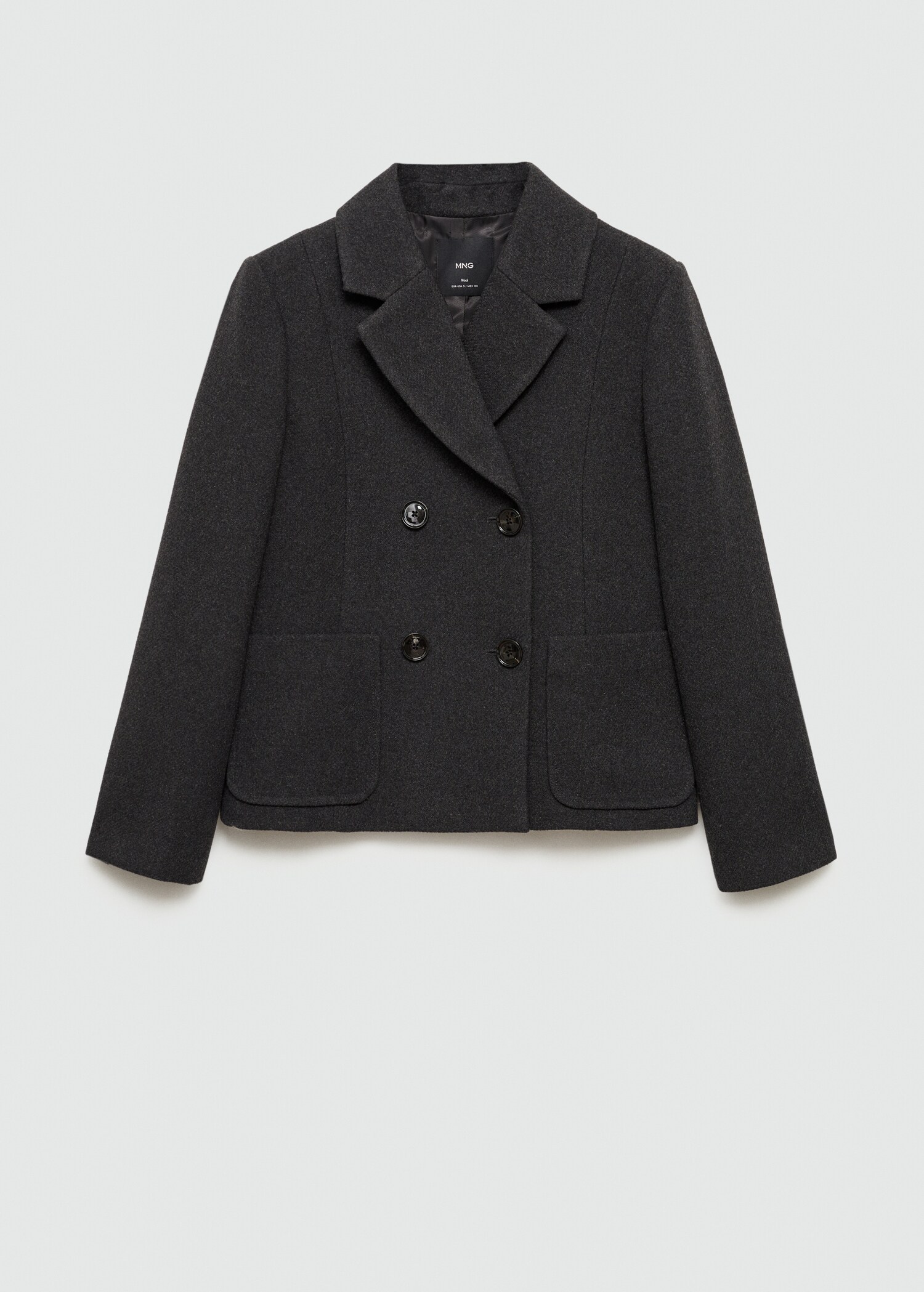 Double-breasted wool jacket - Article without model
