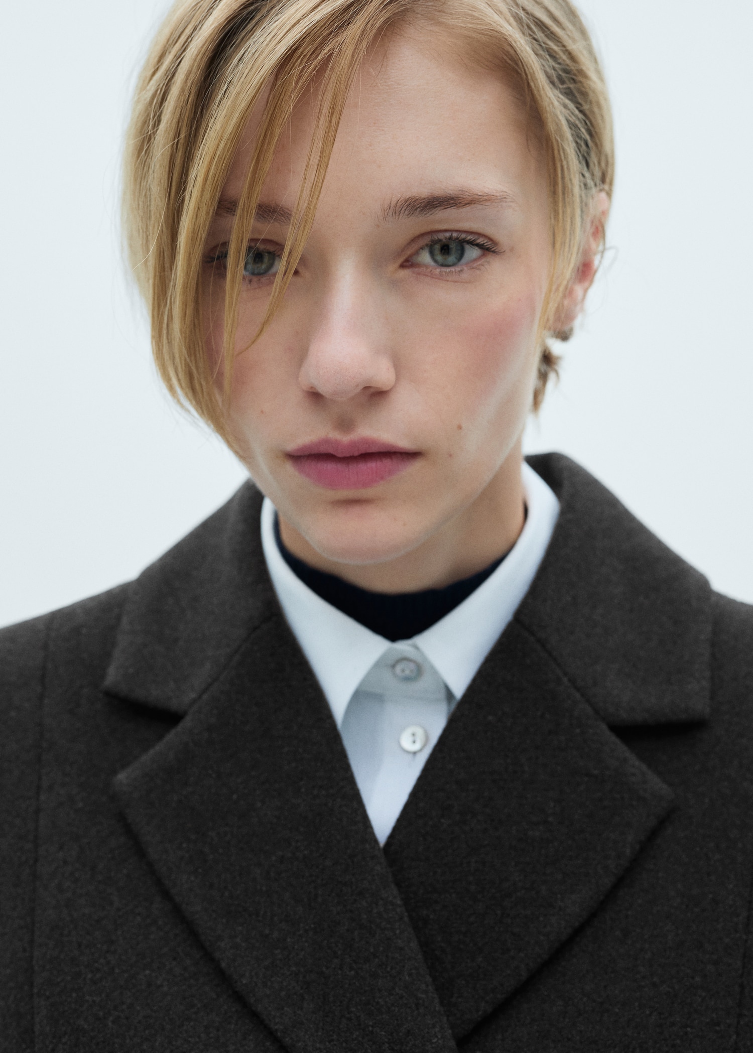 Double-breasted wool jacket - Details of the article 1