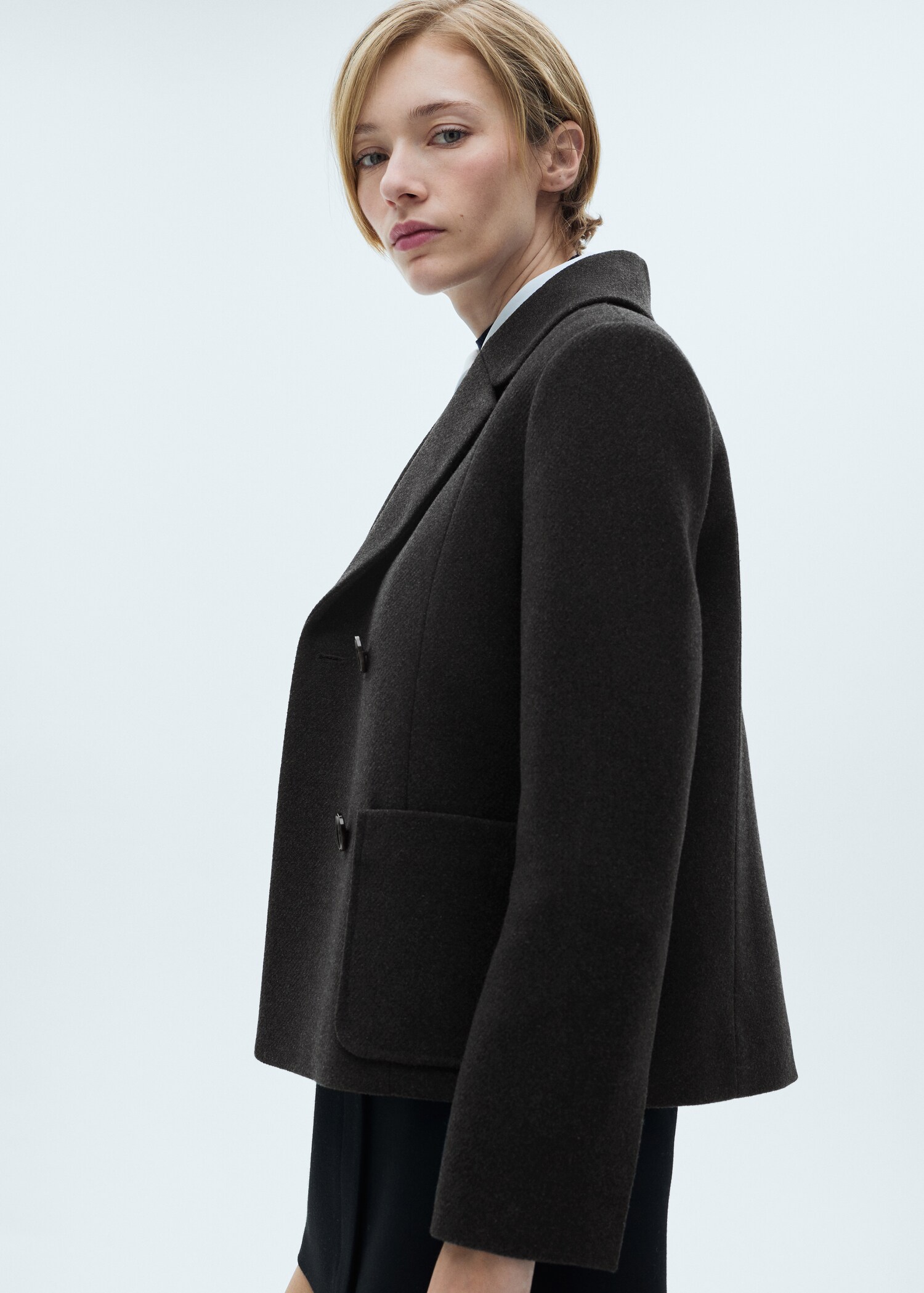 Double-breasted wool jacket - Details of the article 6