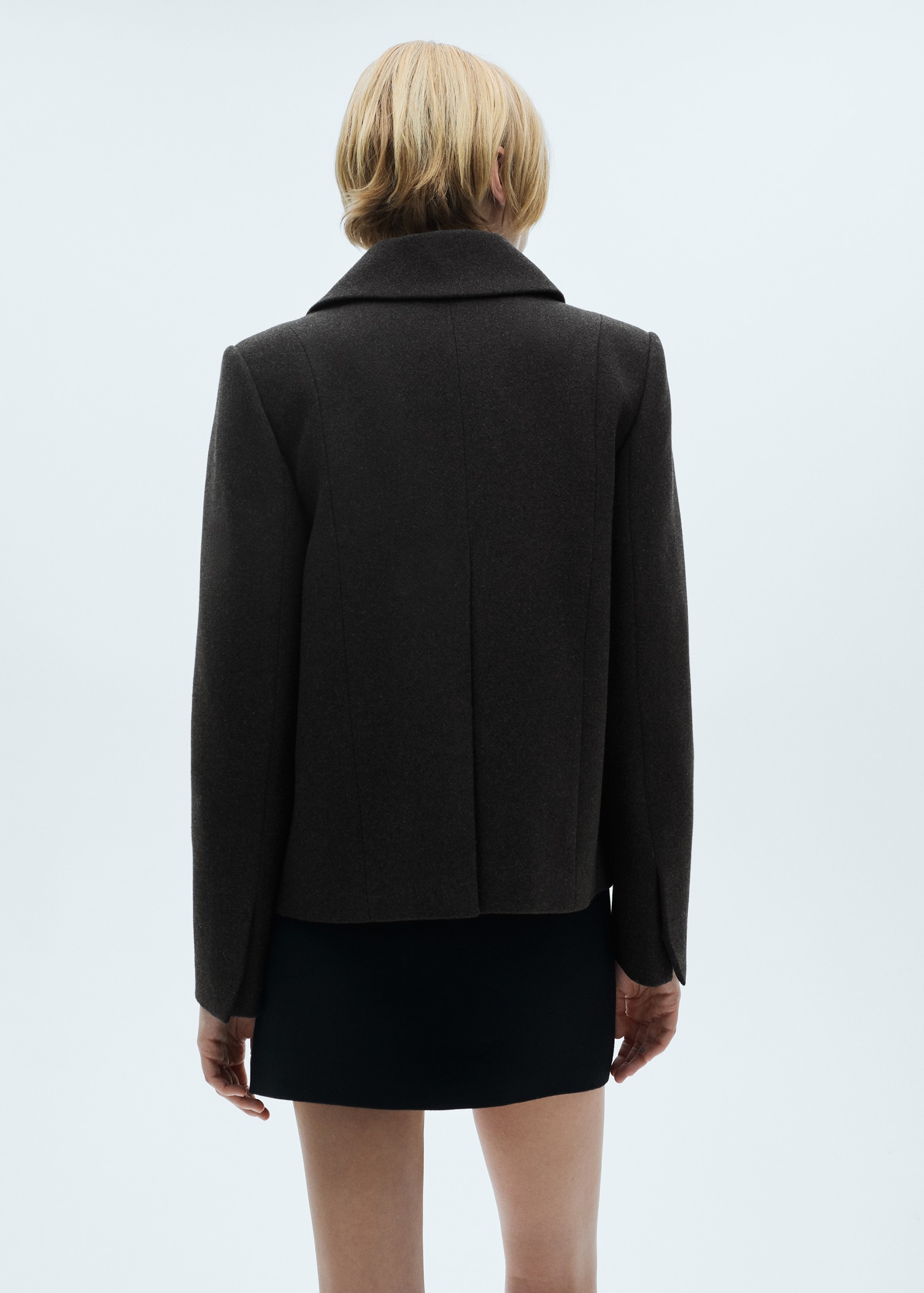 Double-breasted wool jacket - Reverse of the article