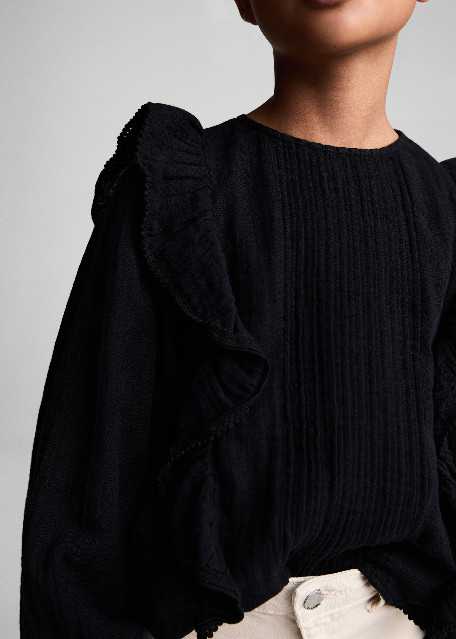Frills embroidered shirt - Details of the article 6