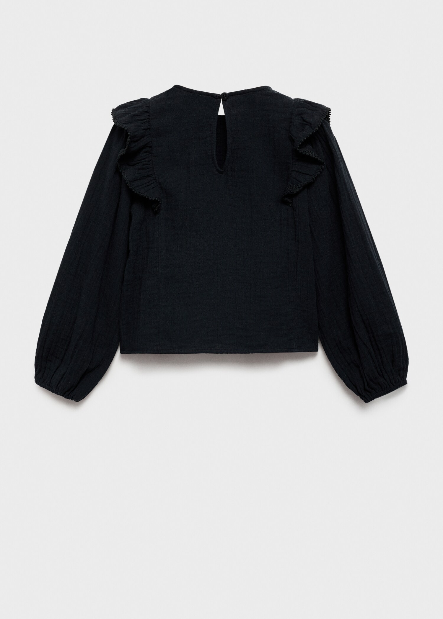 Frills embroidered shirt - Reverse of the article