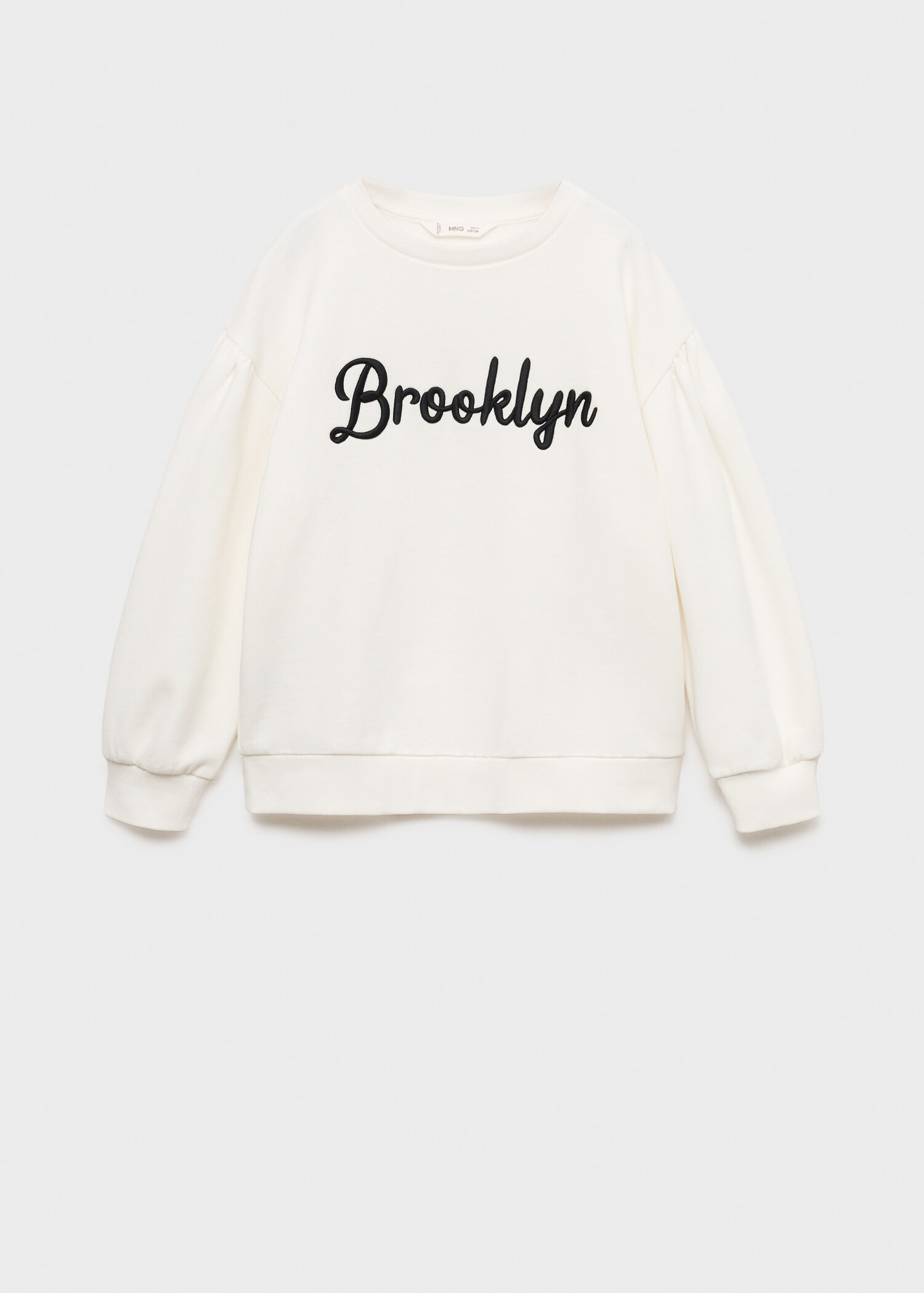 Embroidered detail cotton sweatshirt - Article without model