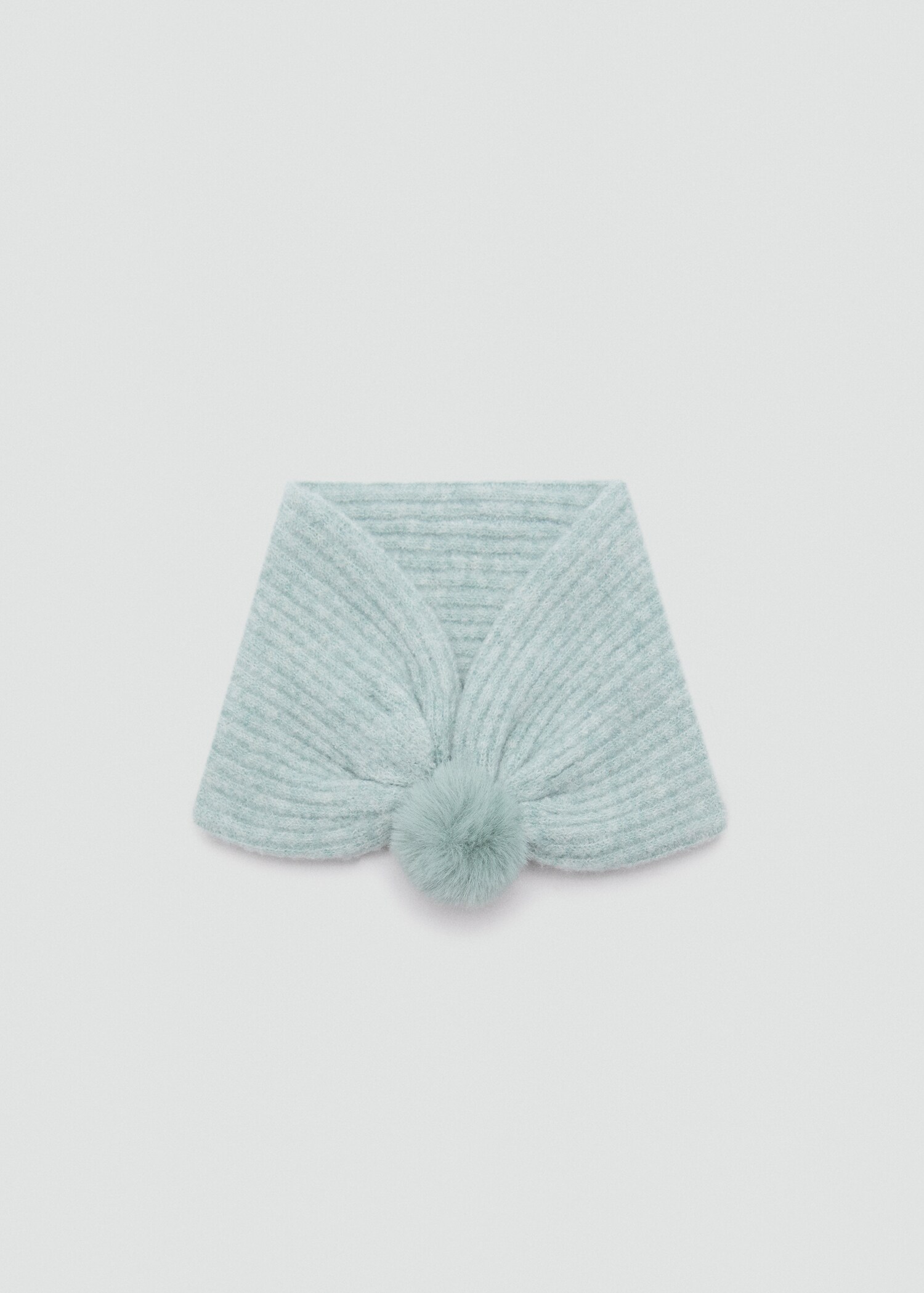 Pompom knit scarf - Article without model