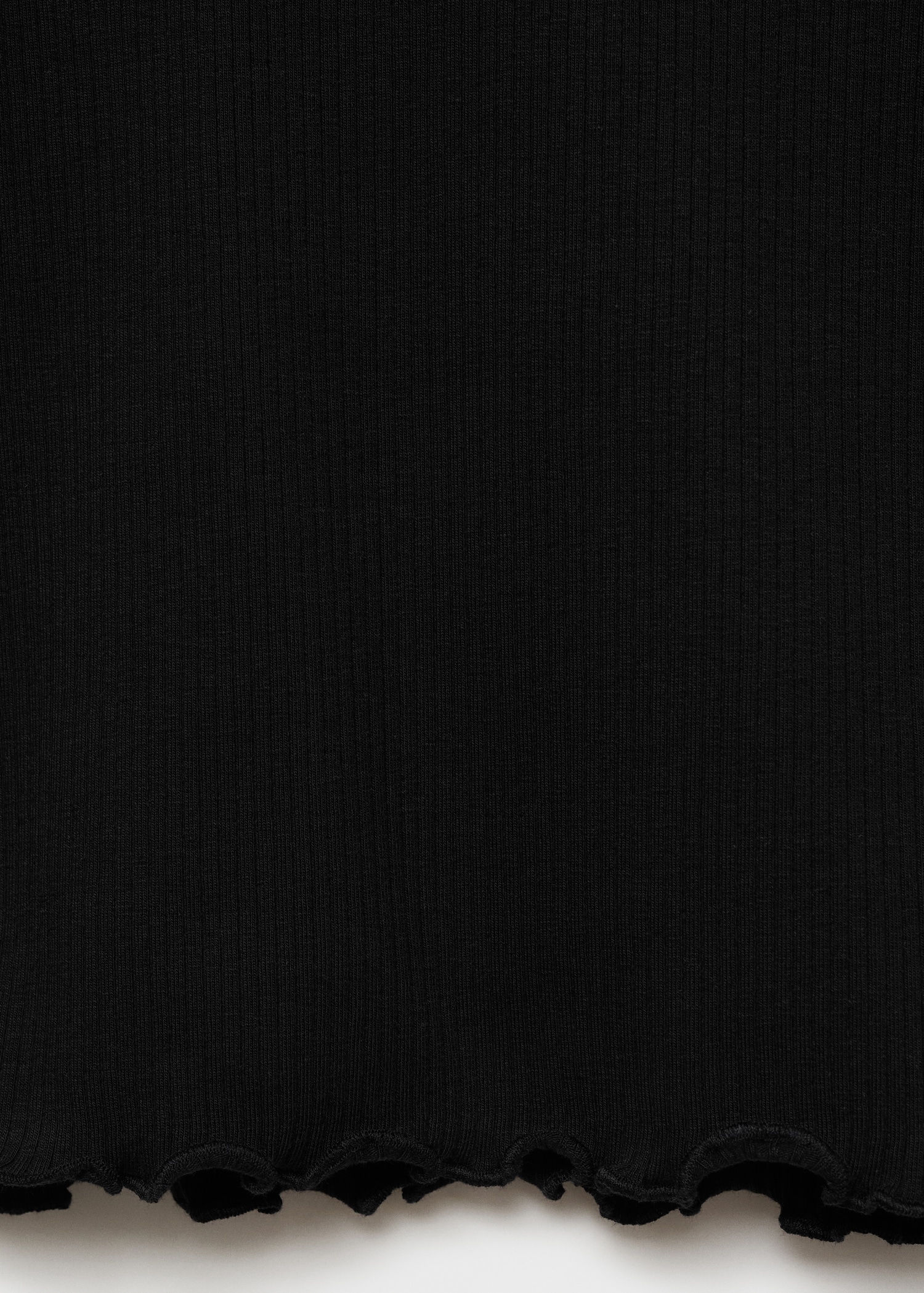 Ribbed high neck t-shirt - Details of the article 0