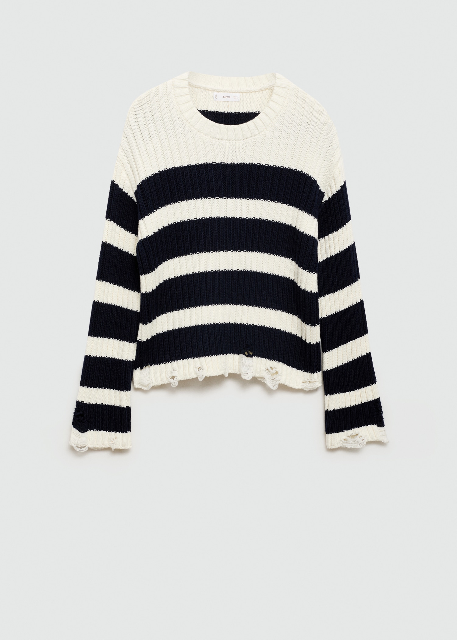 Knit striped sweater - Article without model