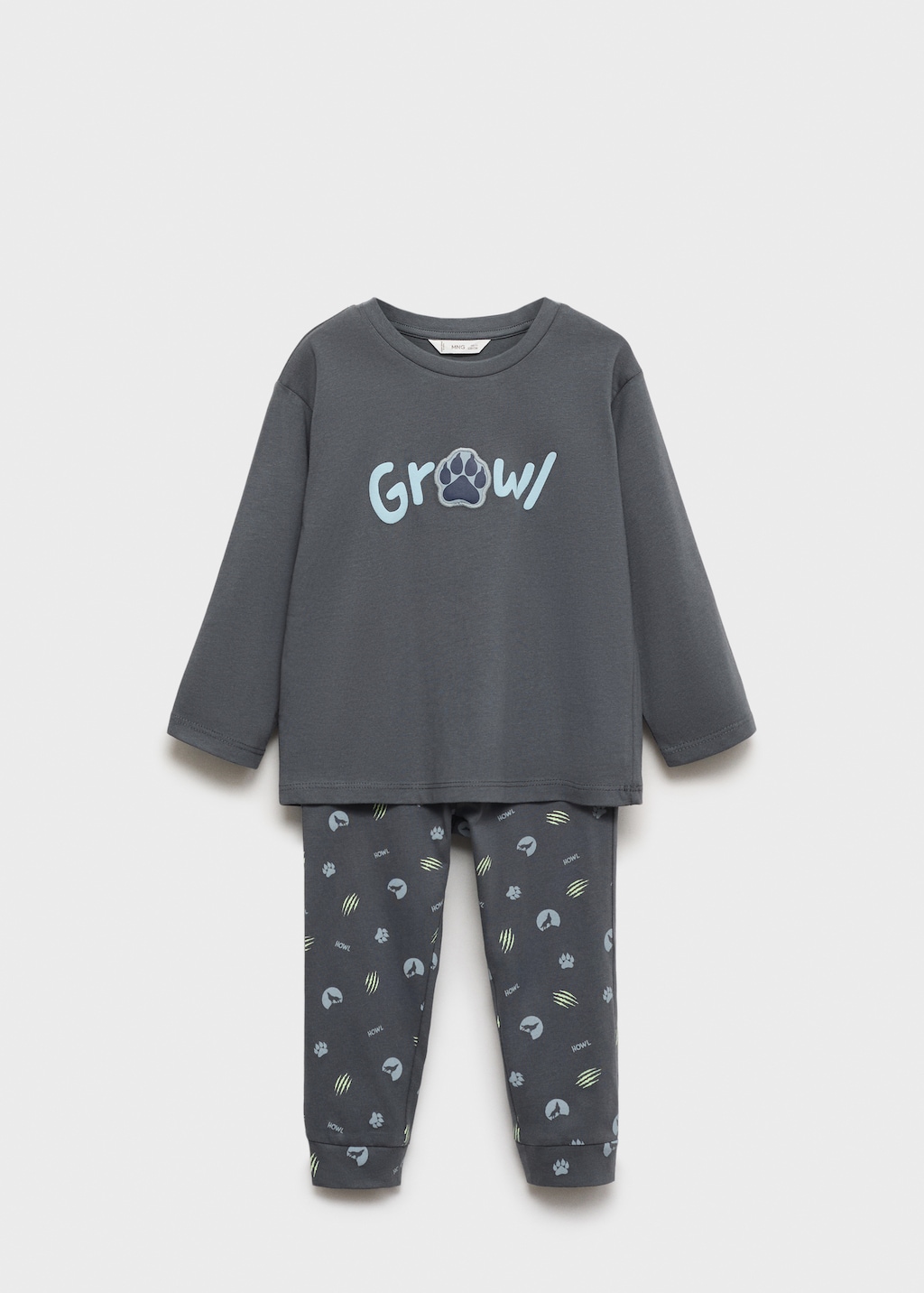 MANGO BABY Halloween pyjama mask charcoal 2 3 years Kids