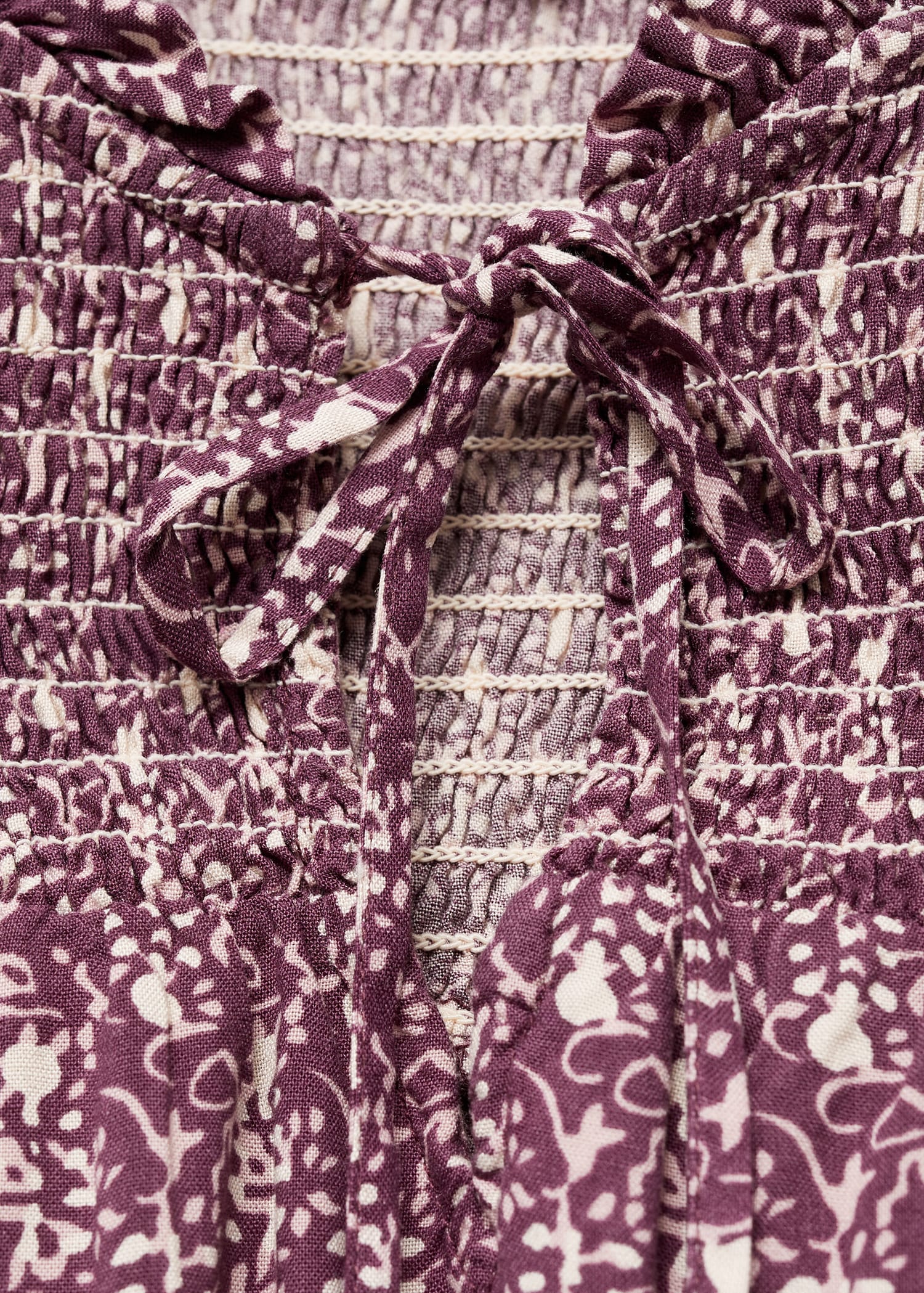 Ruched floral dress - Details of the article 0