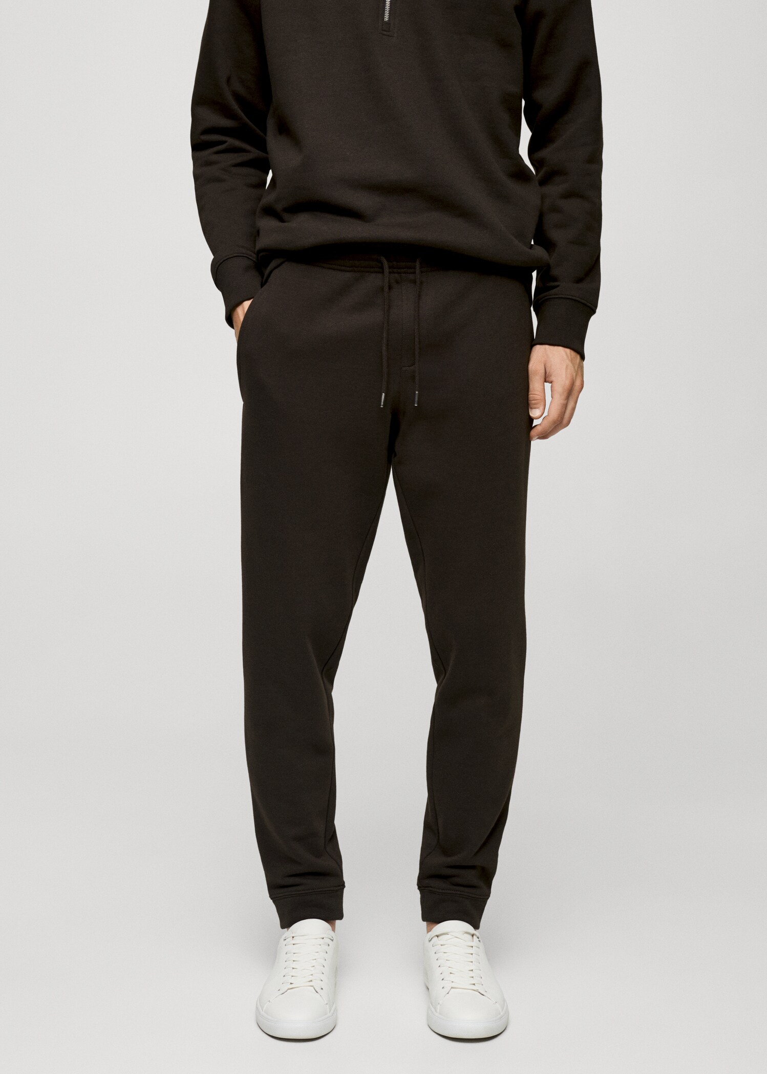 Jogging coton cordon - Plan moyen