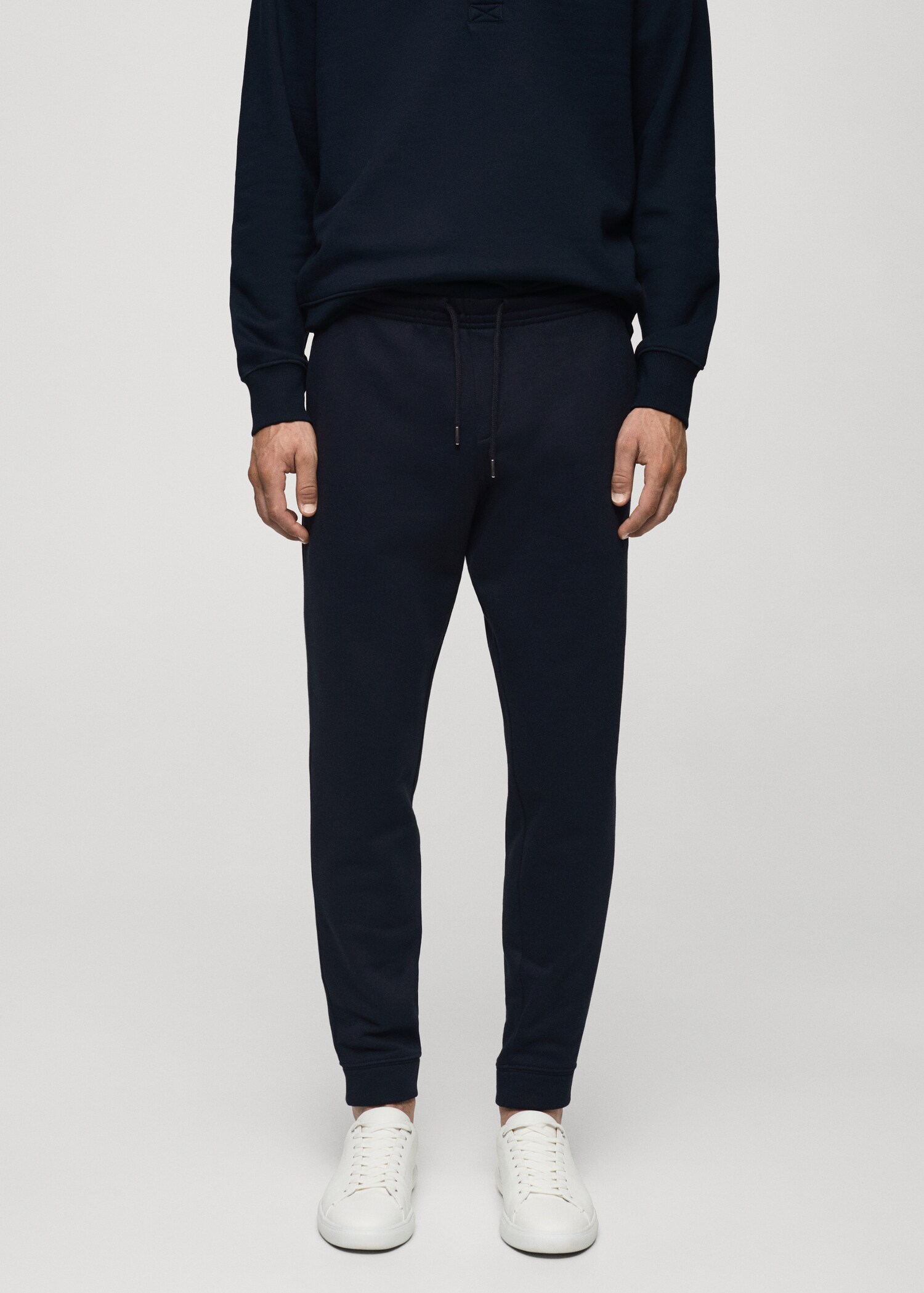 Jogging coton cordon - Plan moyen