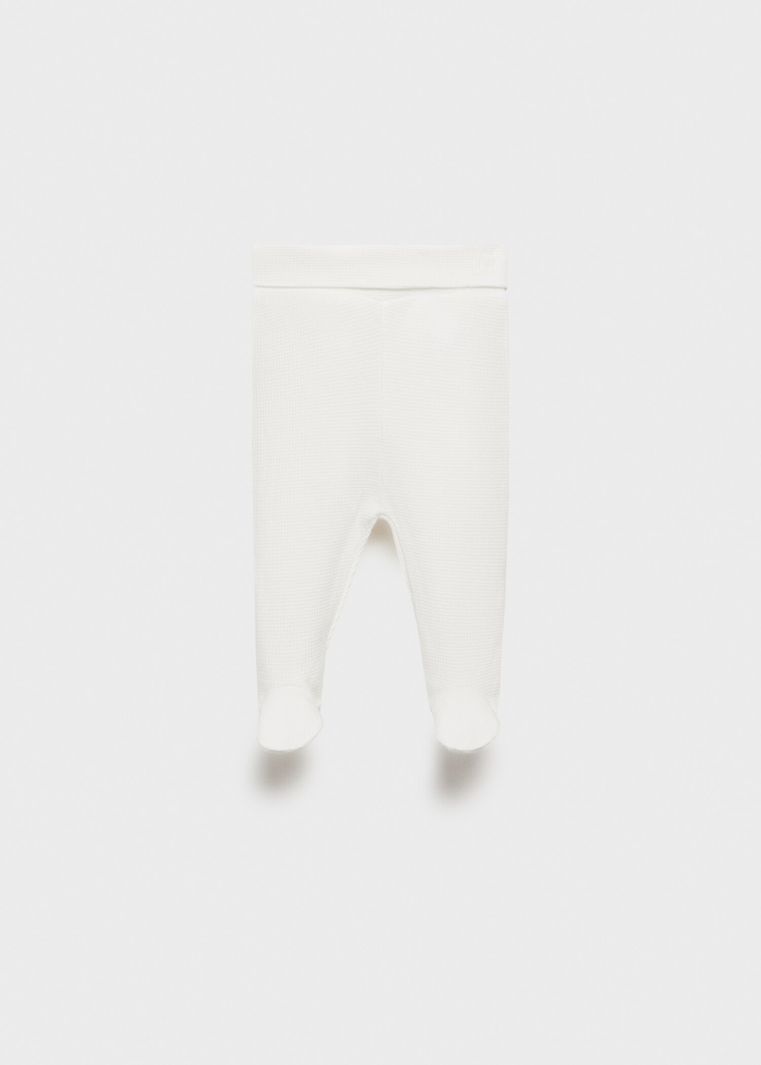 Cotton textured footed trousers - Article without model
