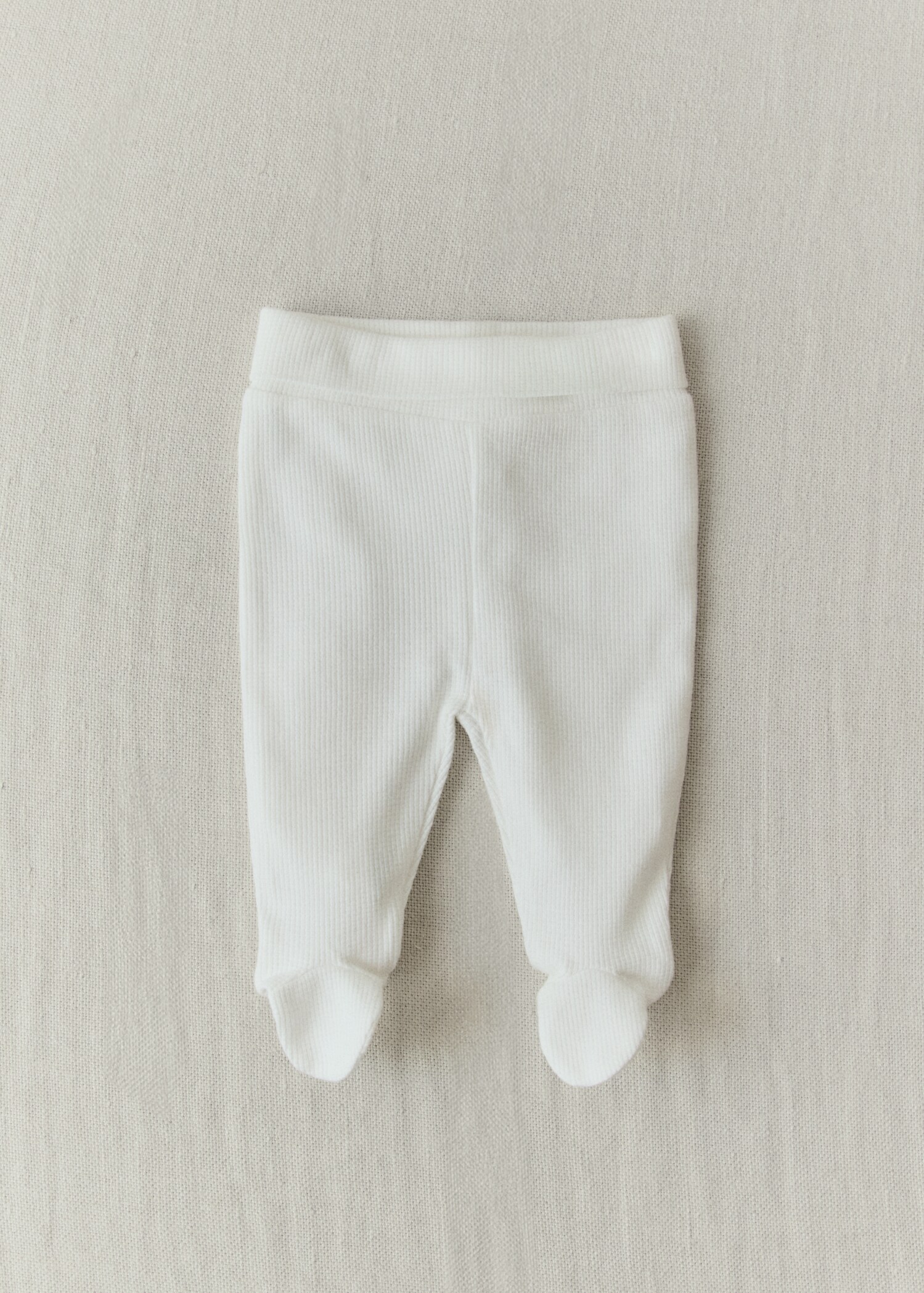 Cotton textured footed trousers - Details of the article 6