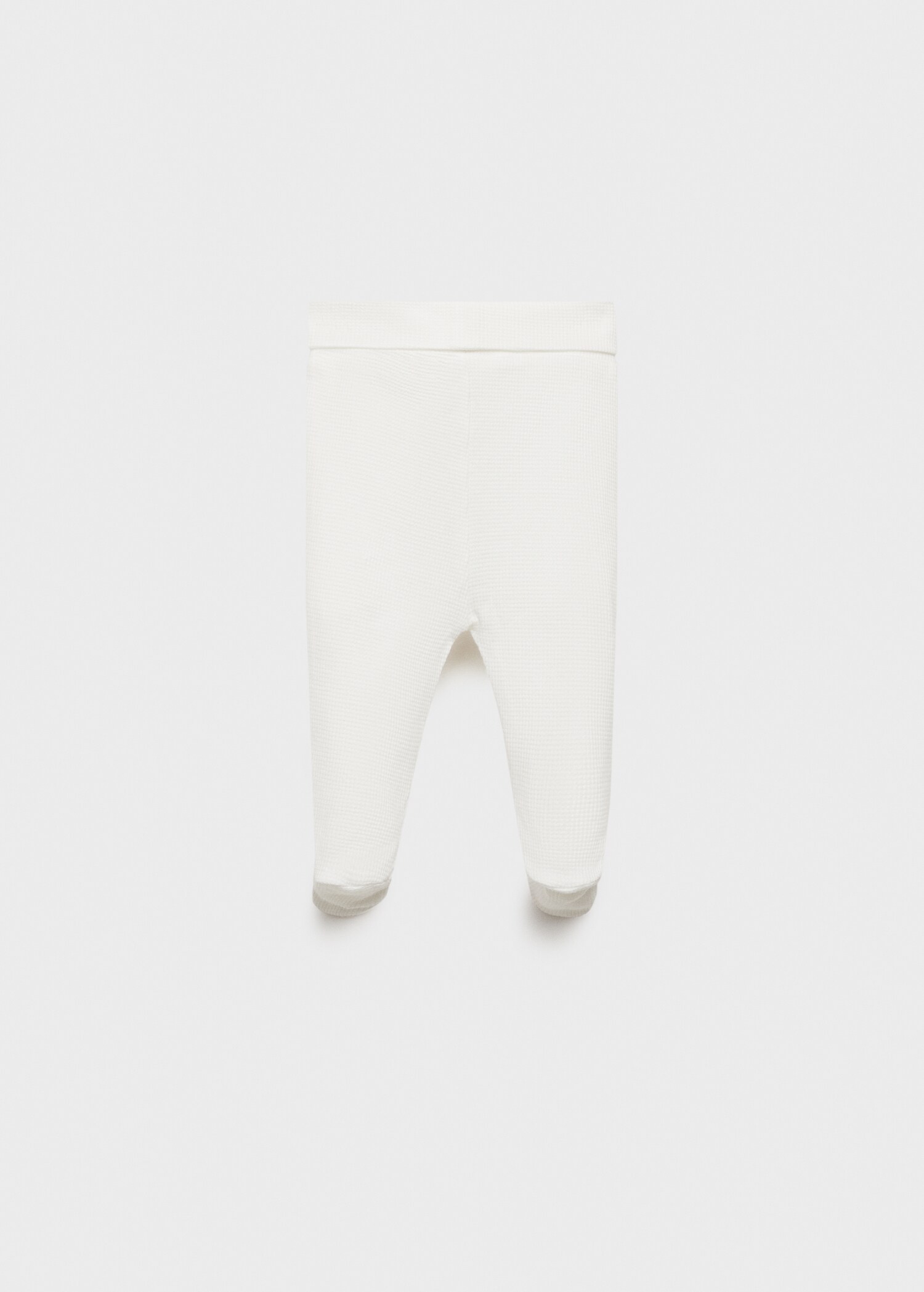 Cotton textured footed trousers - Reverse of the article