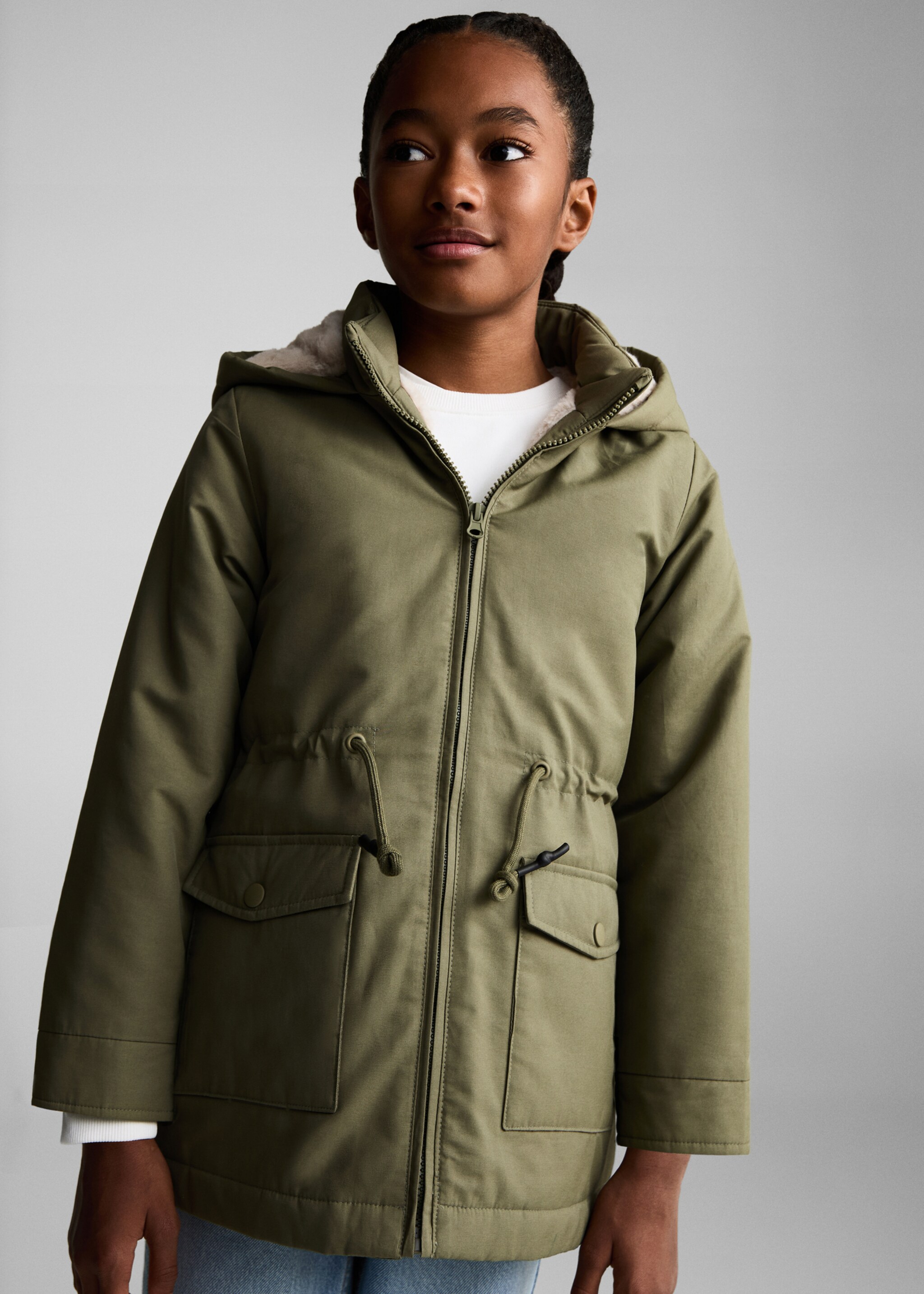 Parka interior pelo - Plano medio