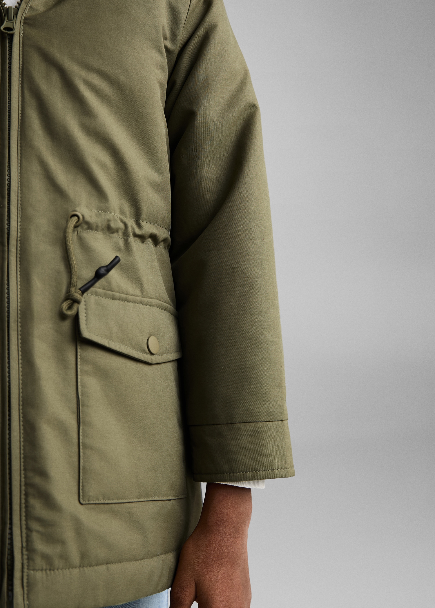 Parka with fur-effect lining - Details of the article 6