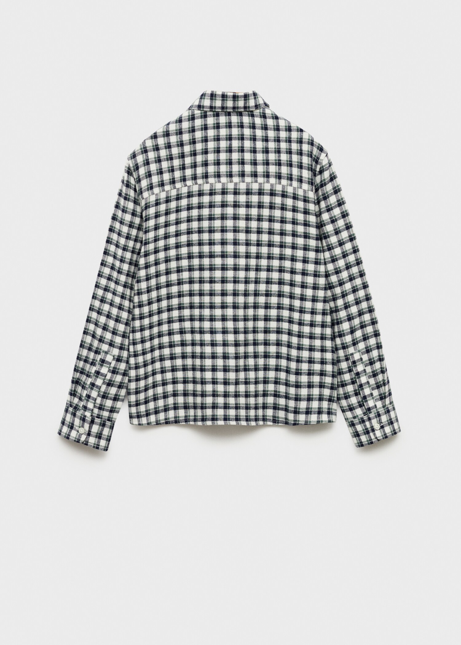 Chemise à carreaux en coton - Verso de l’article